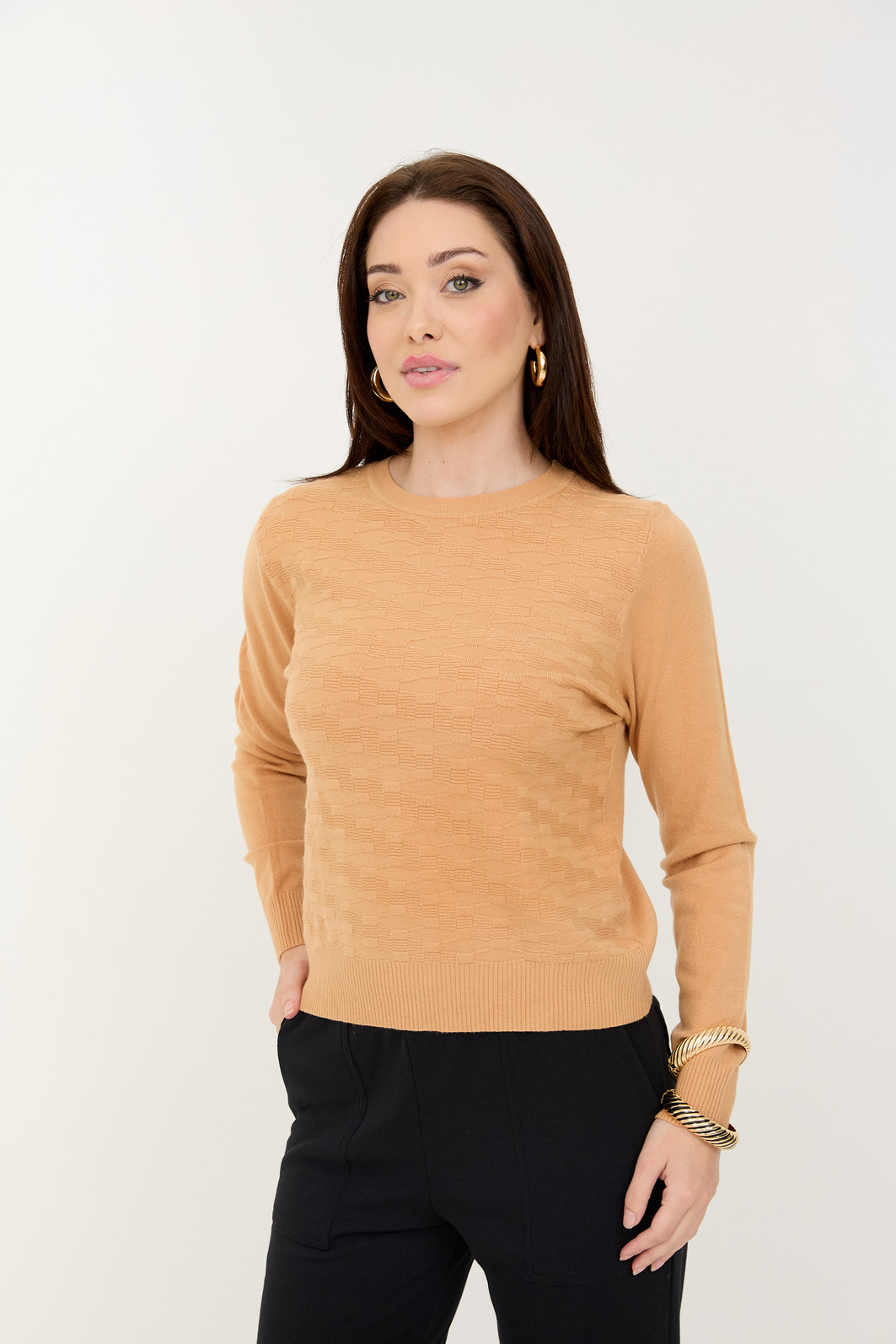 Blusa em Tricot Florença - Camel