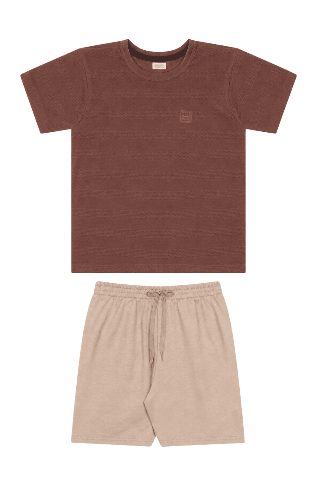 Conjunto infantil menino camiseta malha texturizada e bermuda moletinho verão. Conjunto infantil menino camiseta malha texturizada e bermuda moletinho verão.