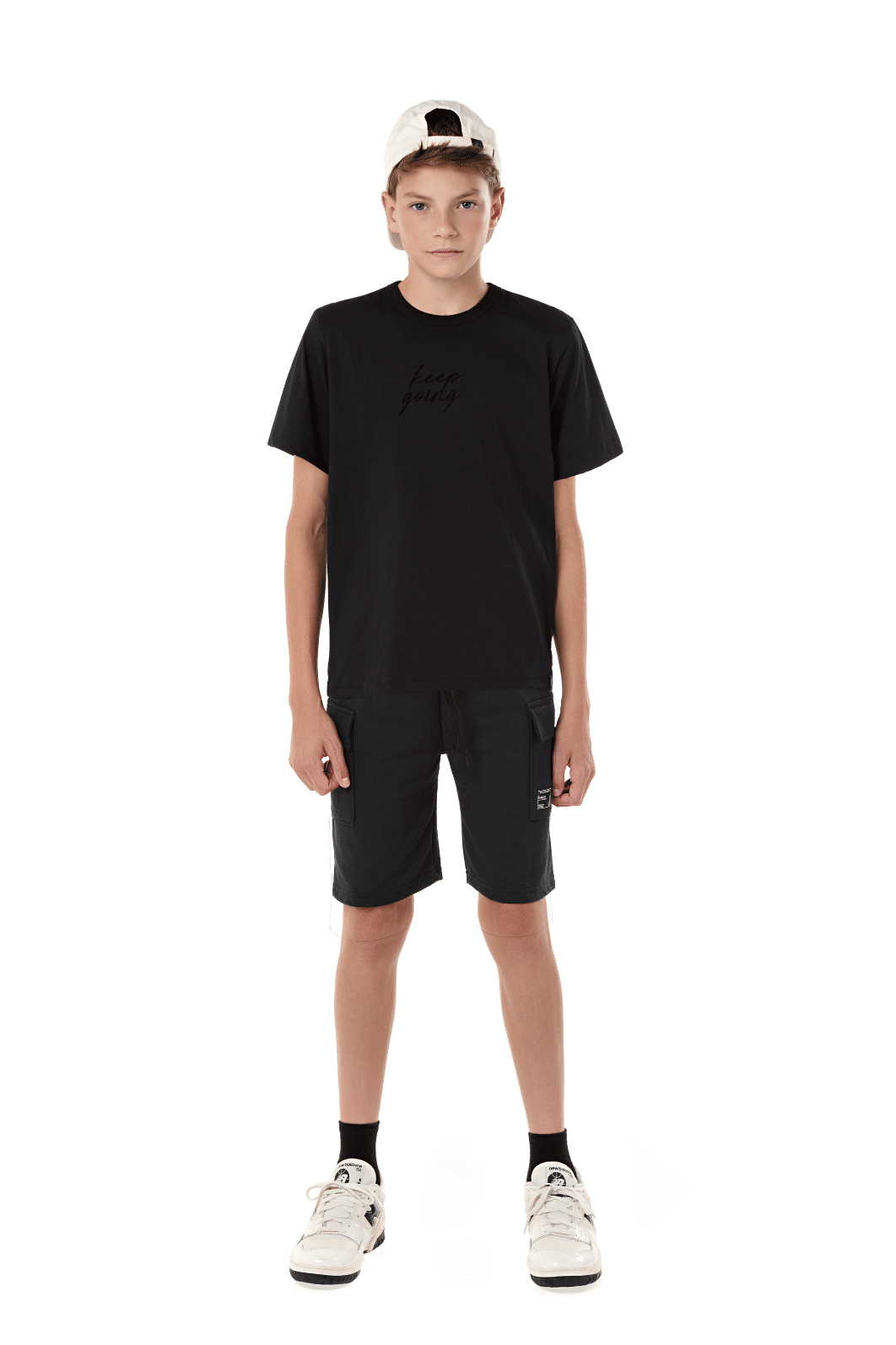 Camiseta Juvenil masculina malha com estampa, reforço e termo. Camiseta Juvenil masculina malha com estampa, reforço e termo.