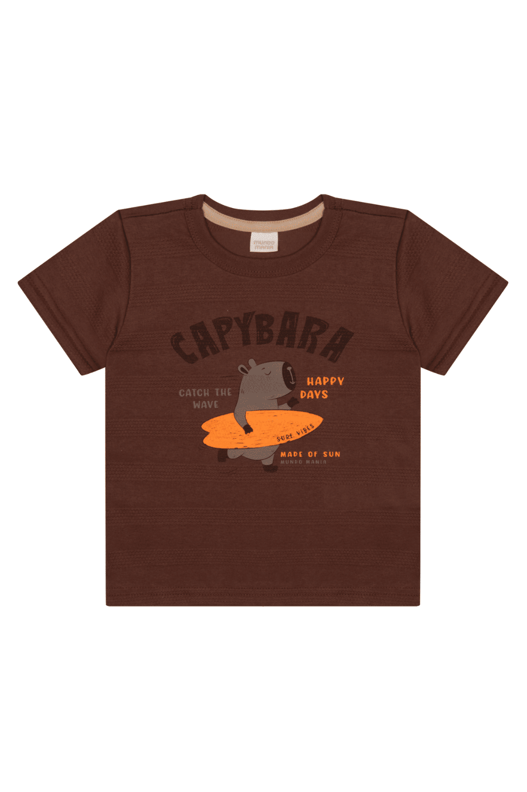 Conjunto infantil menino camiseta malha e bermuda recorte moletinho
