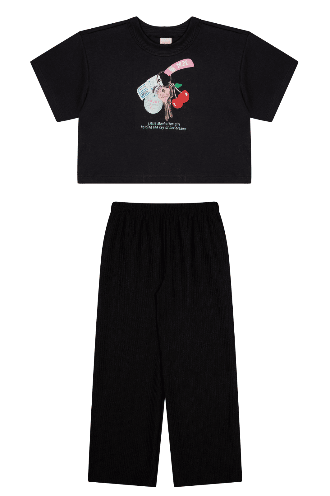 CJ. INF CROPPED M/M OVERSIZED C/ DTF E CALÇA WIDE LEG MALHA ANARRUGA CJ. INF CROPPED M/M OVERSIZED C/ DTF E CALÇA WIDE LEG MALHA ANARRUGA