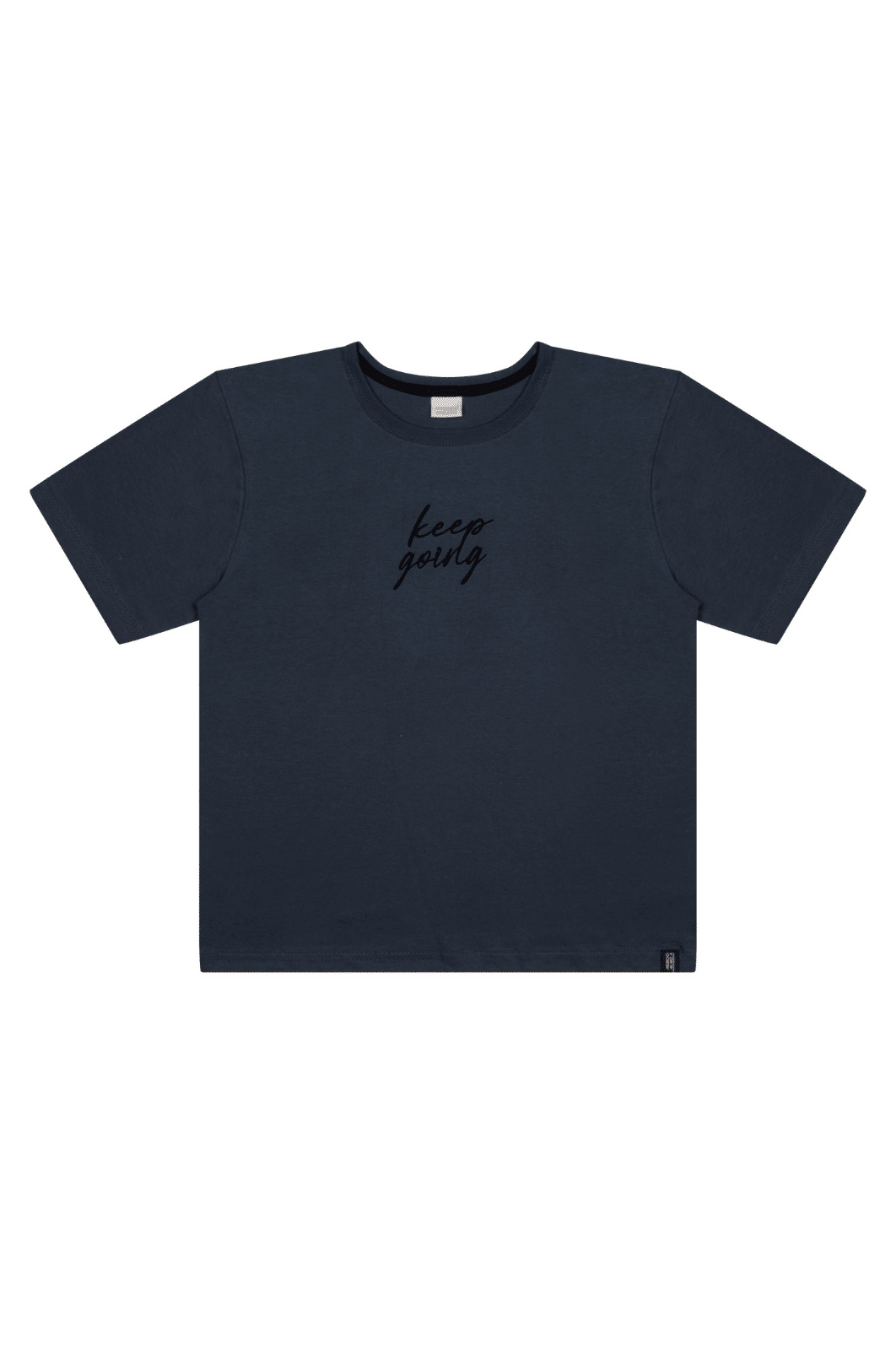 Camiseta Juvenil masculina malha com estampa, reforço e termo. Camiseta Juvenil masculina malha com estampa, reforço e termo.