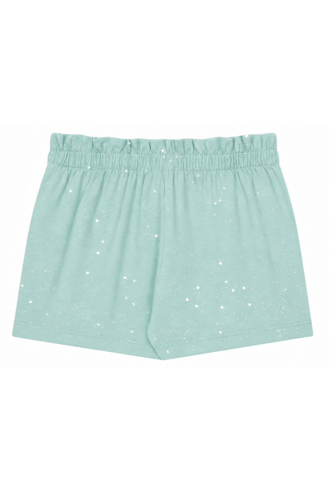 Conjunto infantil blusa e shorts menina cotton glitter