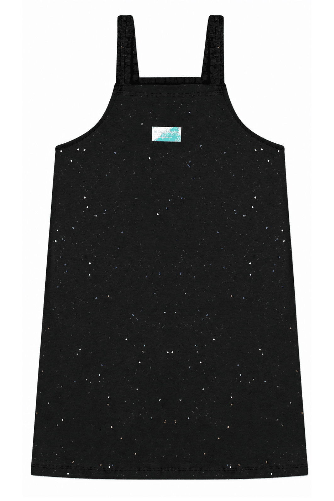 Vestido Infantil Menina Mundo Mania Cotton Glitter Vestido Infantil Menina Mundo Mania Cotton Glitter