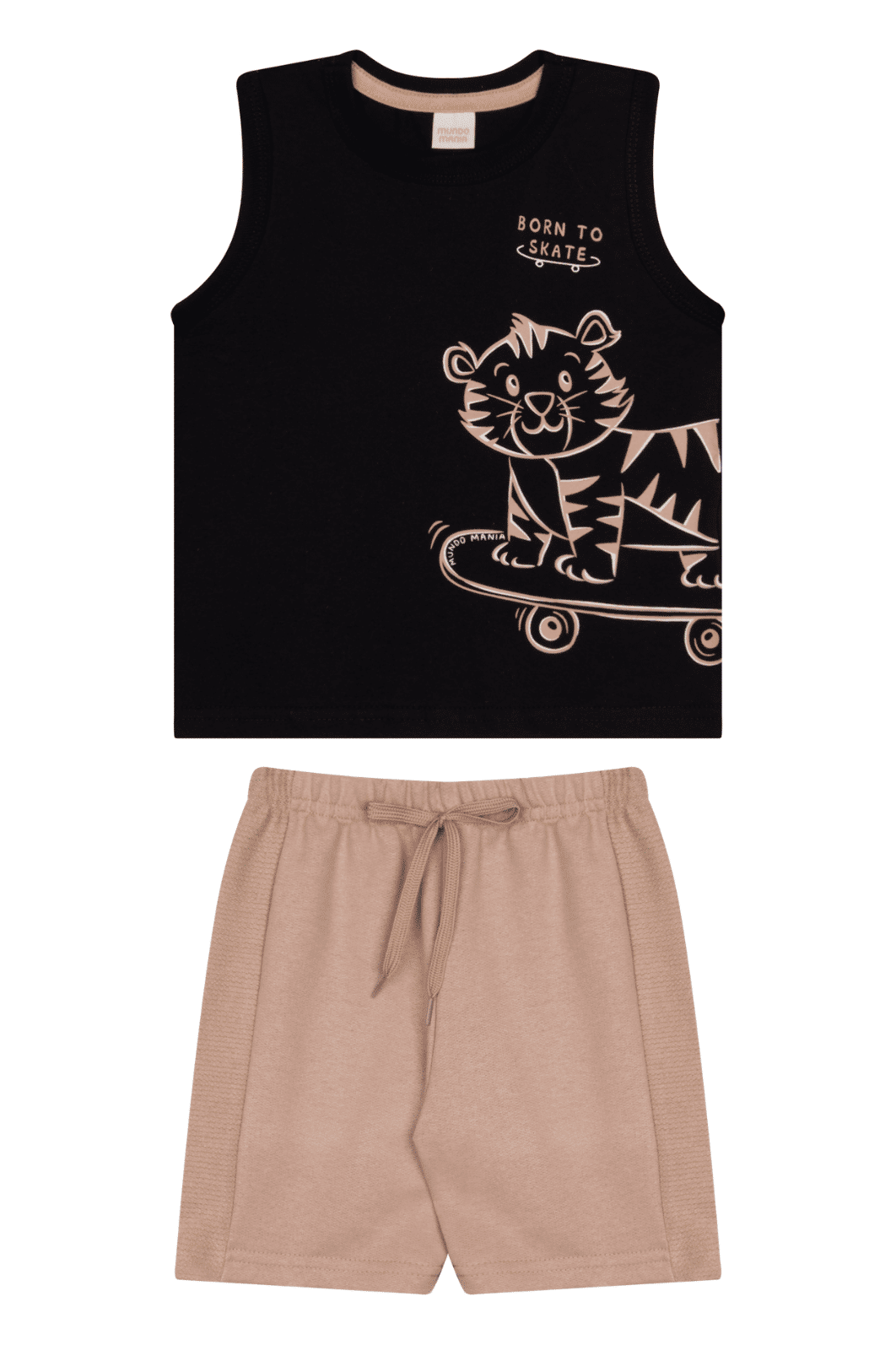 Conjunto infantil menino regata malha e bermuda moletinho Conjunto infantil menino regata malha e bermuda moletinho