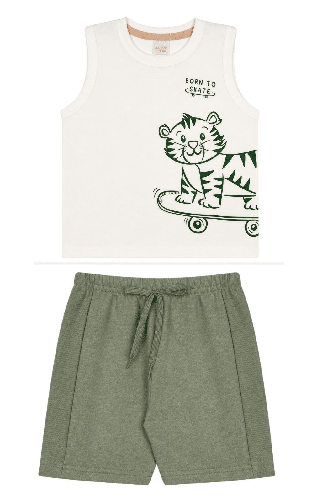 Conjunto infantil menino regata malha e bermuda moletinho Conjunto infantil menino regata malha e bermuda moletinho
