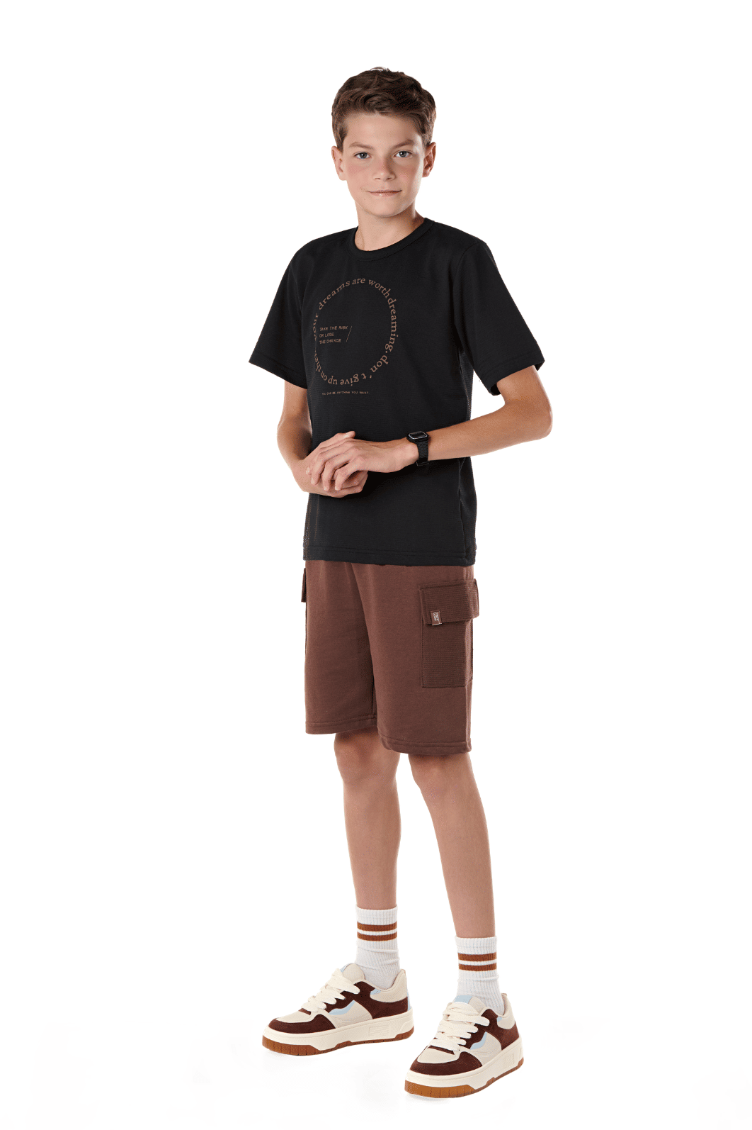 Camiseta juvenil masculino meia malha texturizada verão Camiseta juvenil masculino meia malha texturizada verão