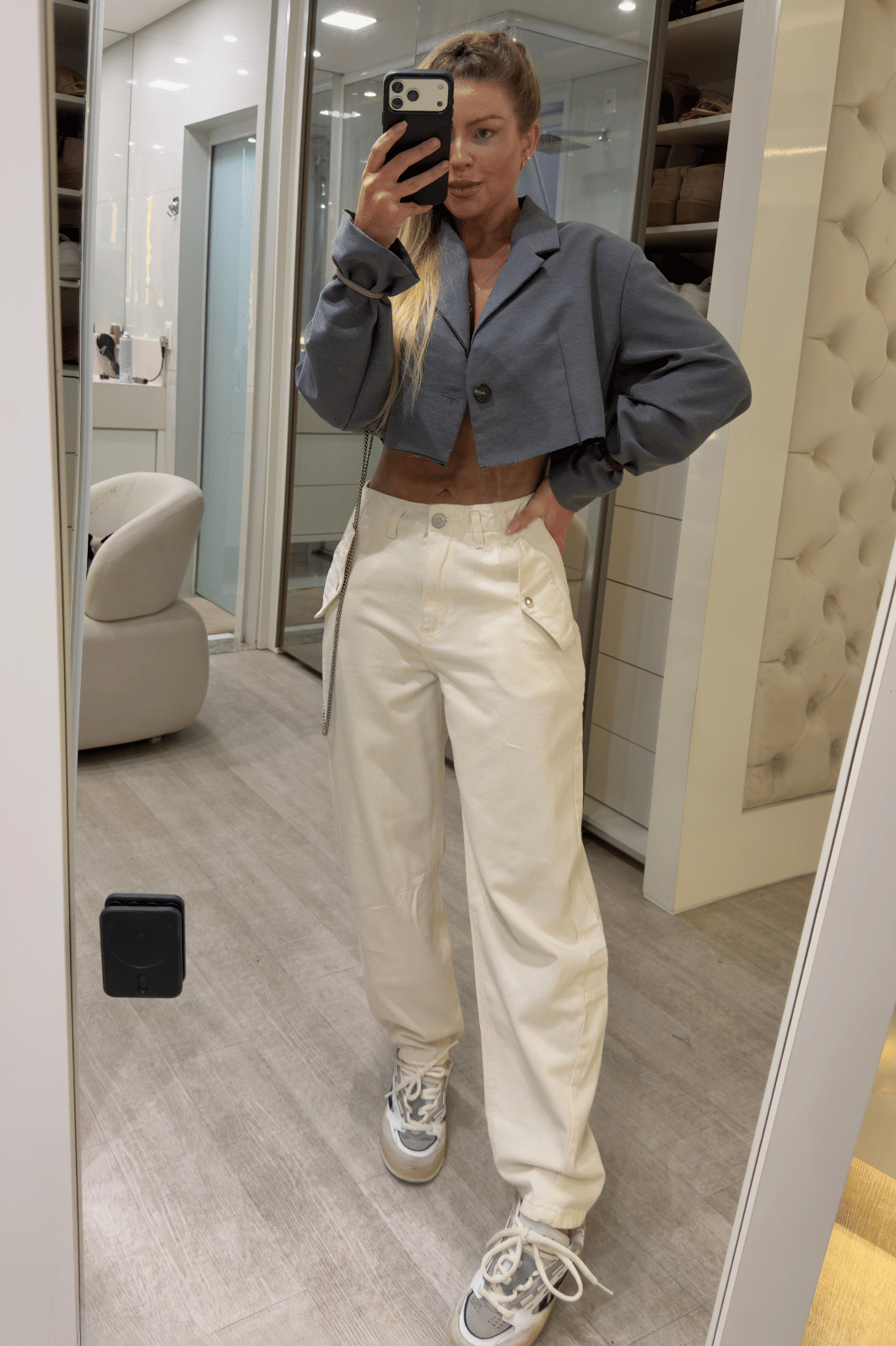 Calça jeans Barrel Liora