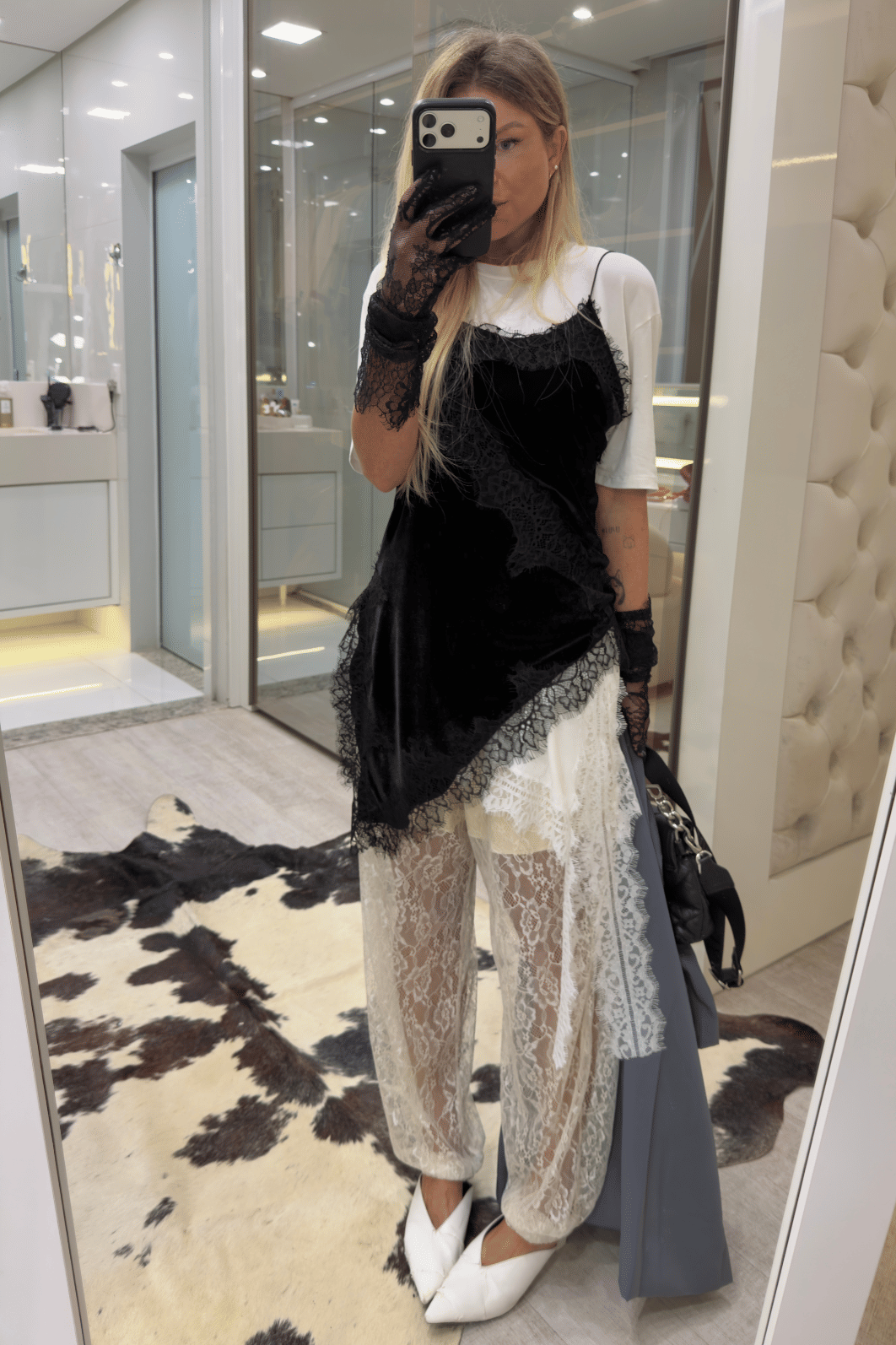 Calça Aladim em renda Bárbara Calça Aladim em renda Bárbara