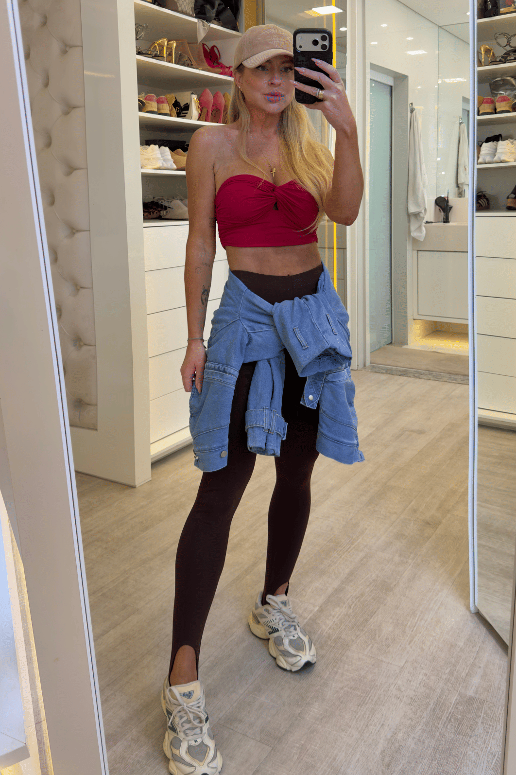 Calça legging com pezinho MARROM Lara Calça legging com pezinho MARROM Lara