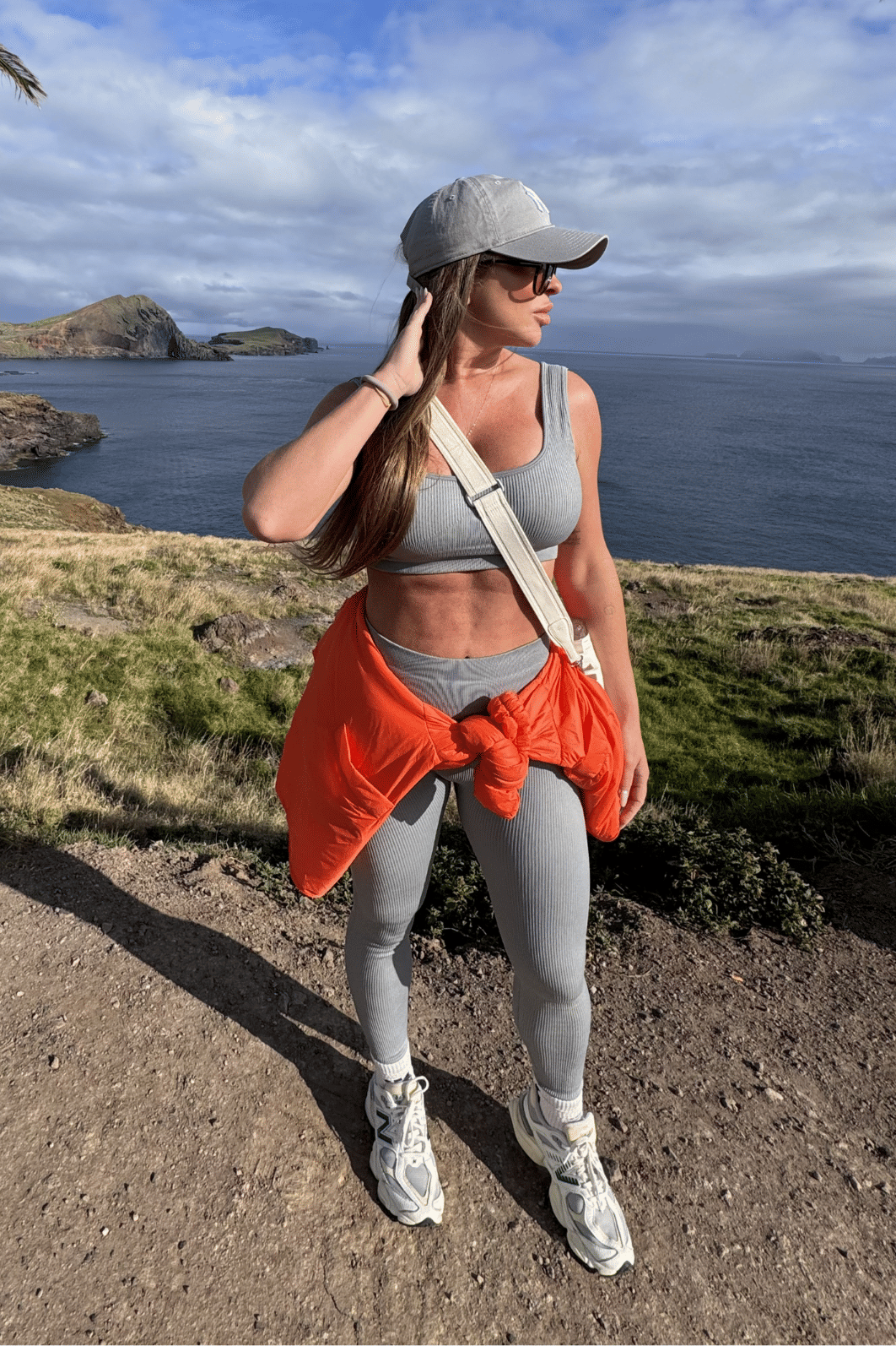Calça legging canelada Dani Calça legging canelada Dani