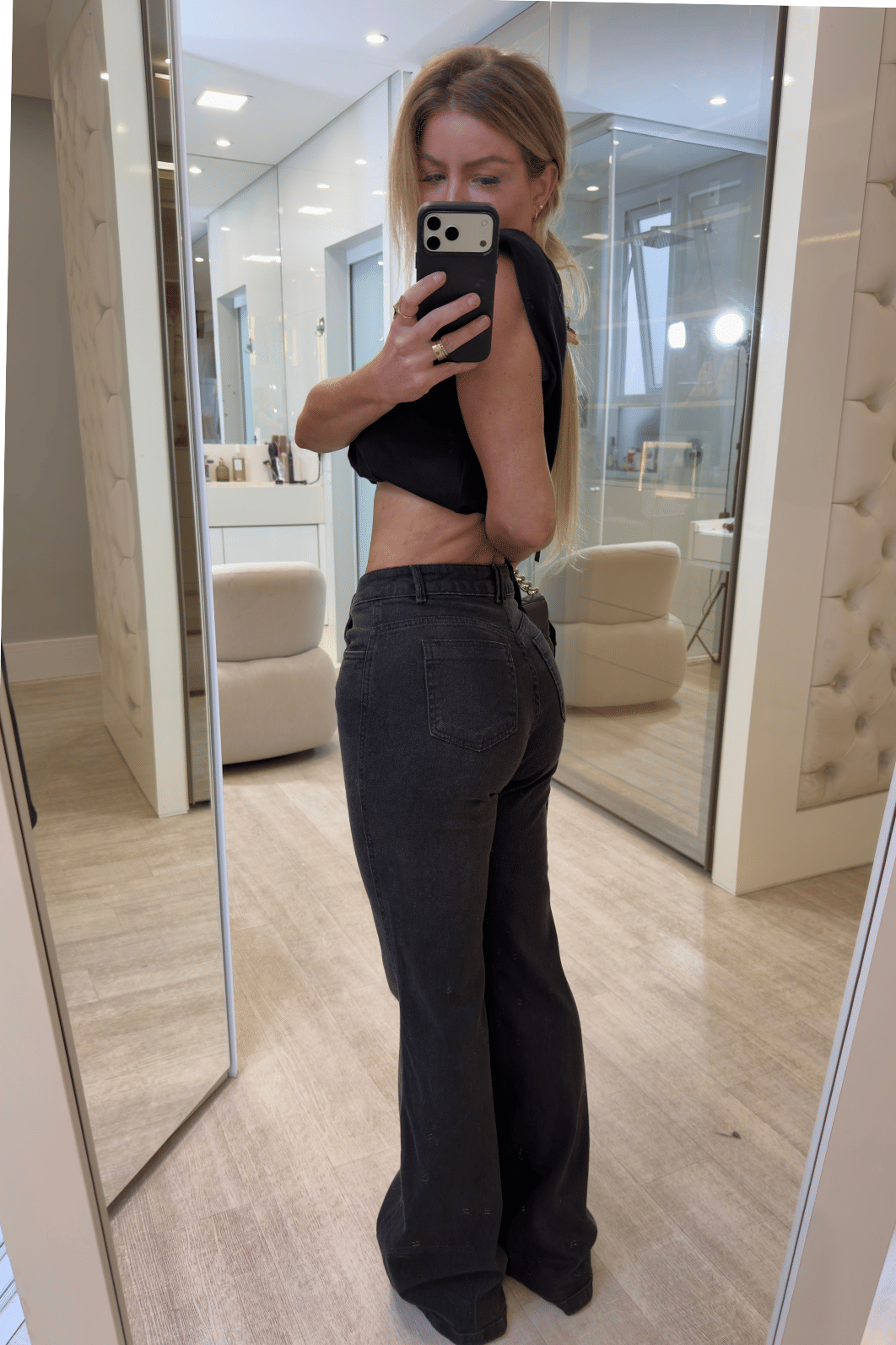 Calça jeans wide leg Amábili Calça jeans wide leg Amábili