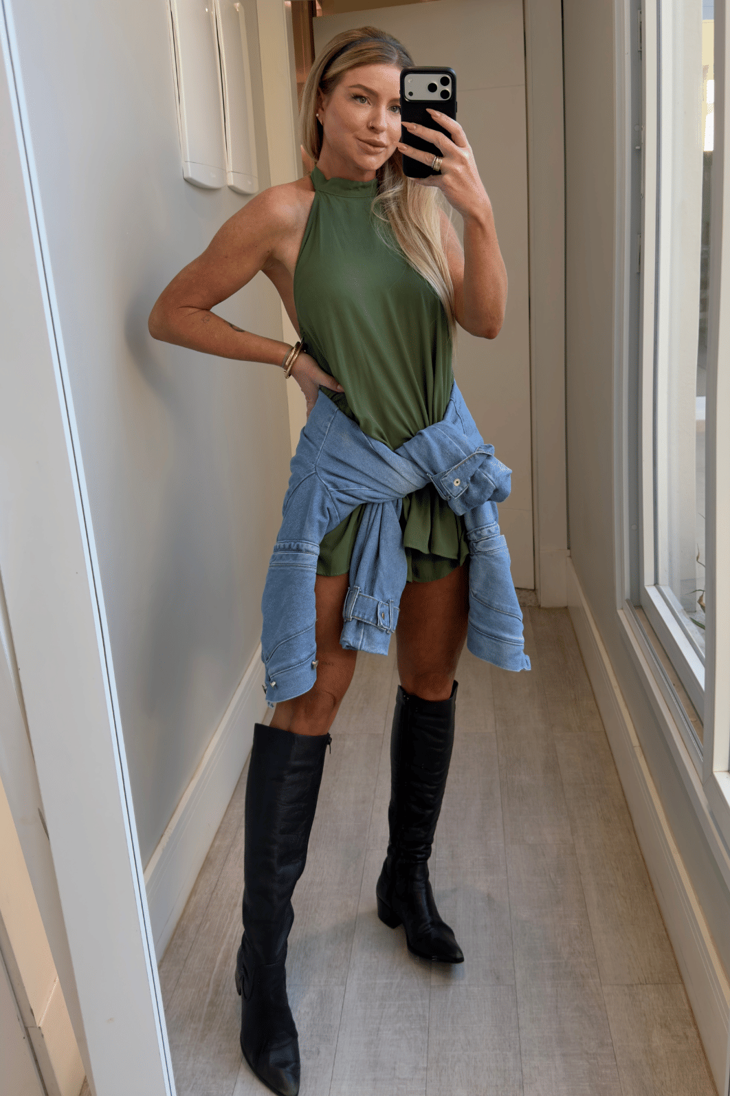 Conjunto blusa bata e short trancoso
