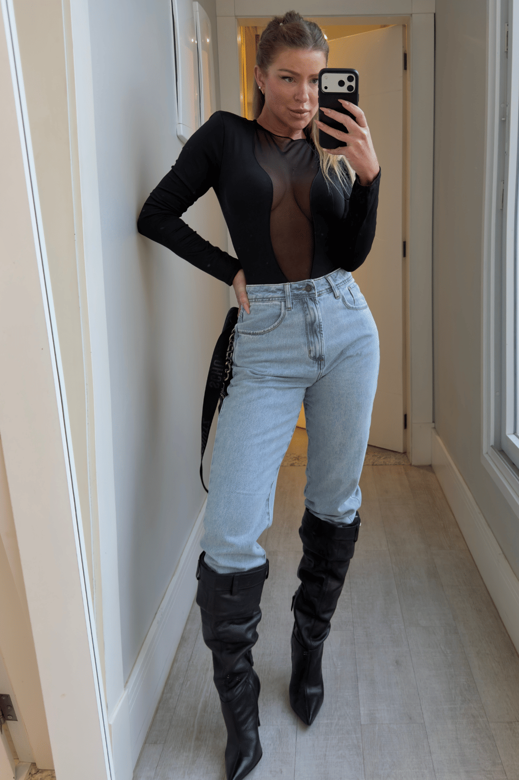 Calça jeans mom Adriana Calça jeans mom Adriana