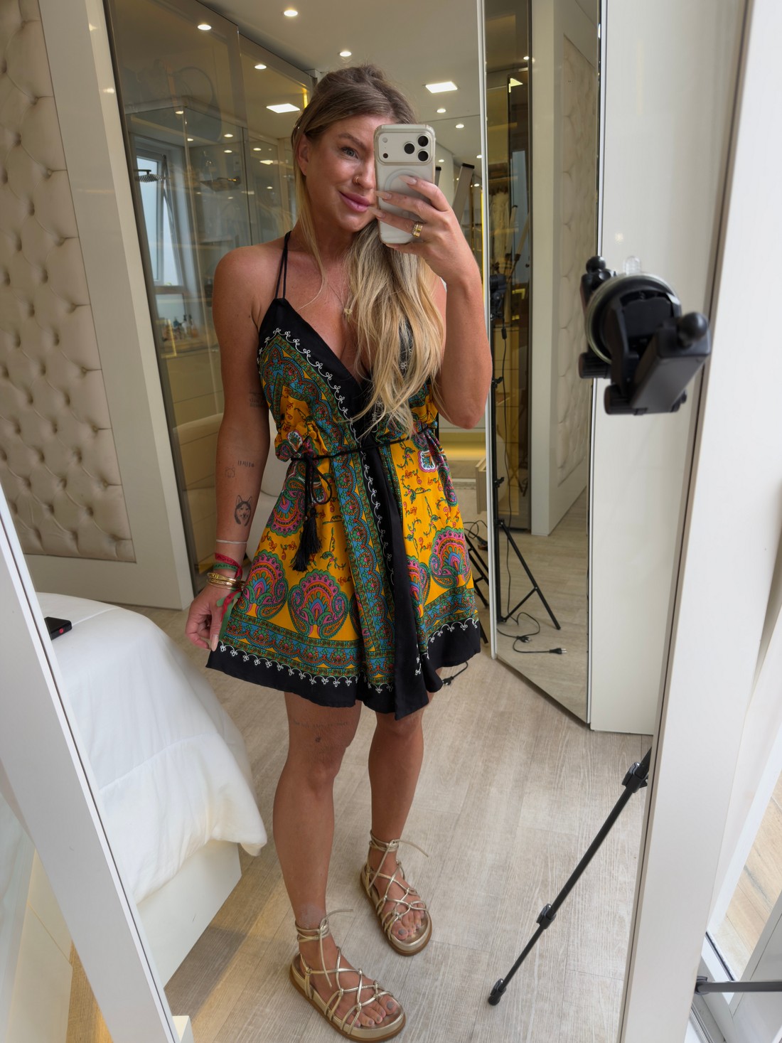 Vestido curto Indiano