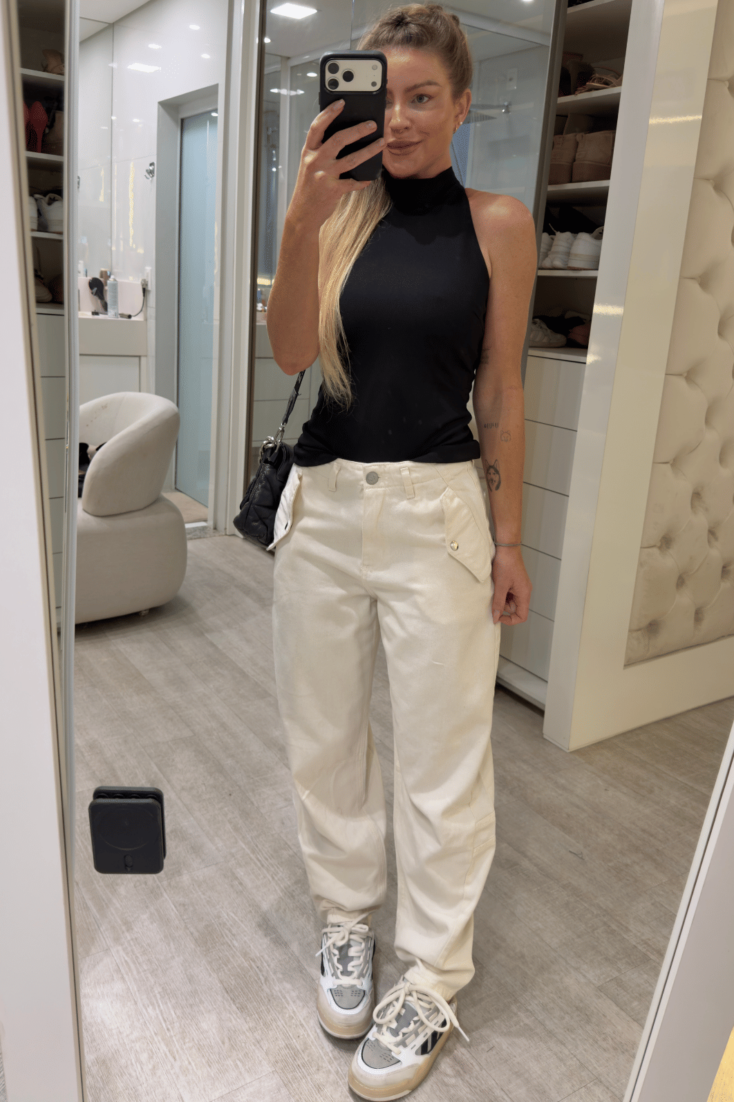 Calça jeans Barrel Liora