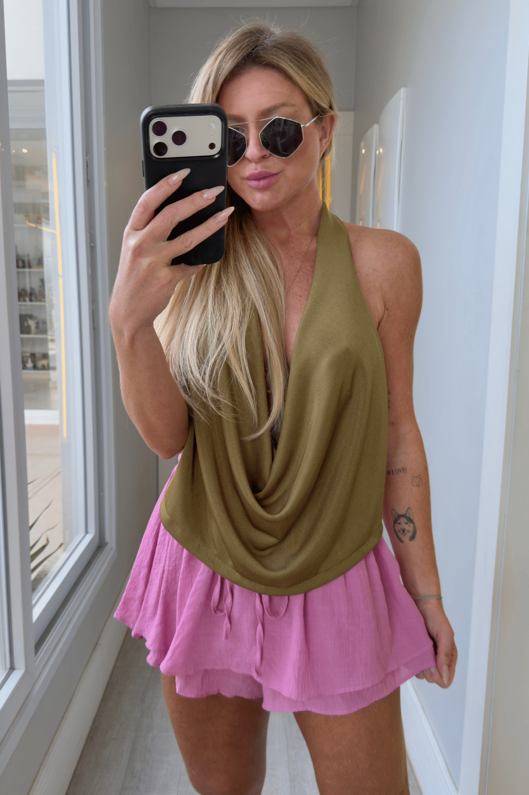 Short saia com babados Lilian Rosa Short saia com babados Lilian Rosa