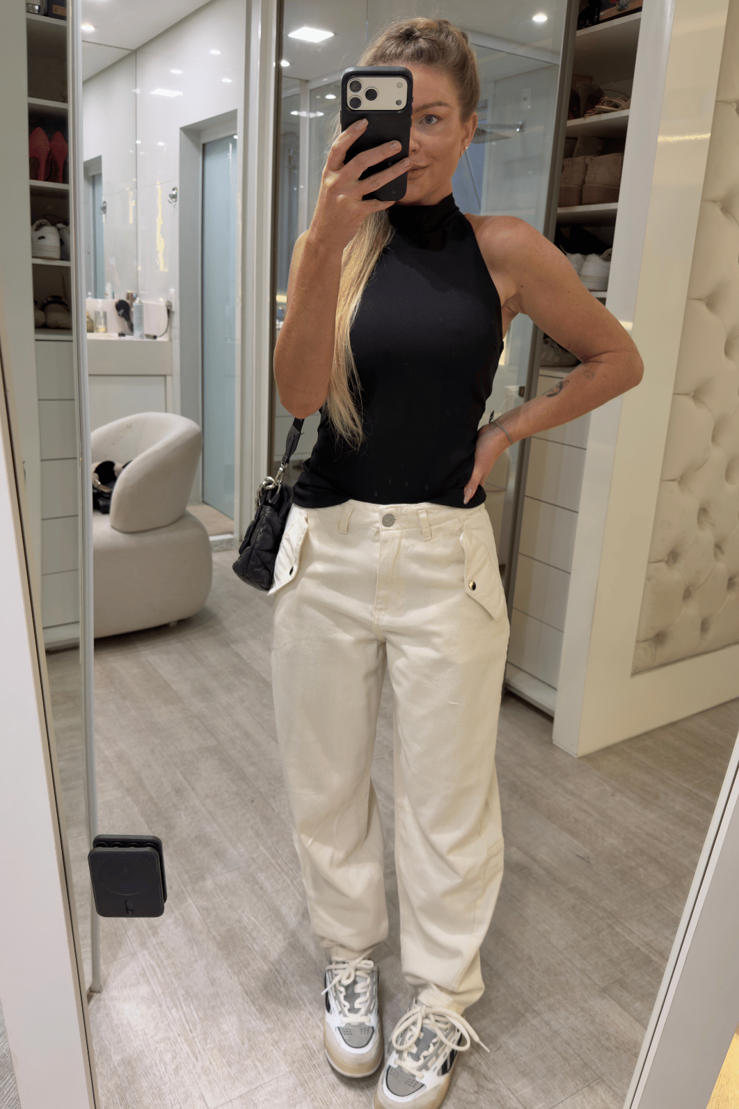 Calça jeans Barrel Liora