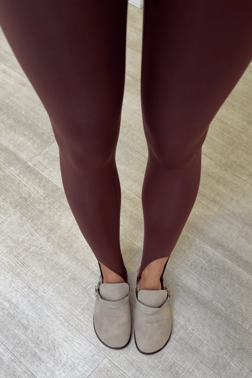 Calça legging com pezinho July Marrom Calça legging com pezinho July Marrom
