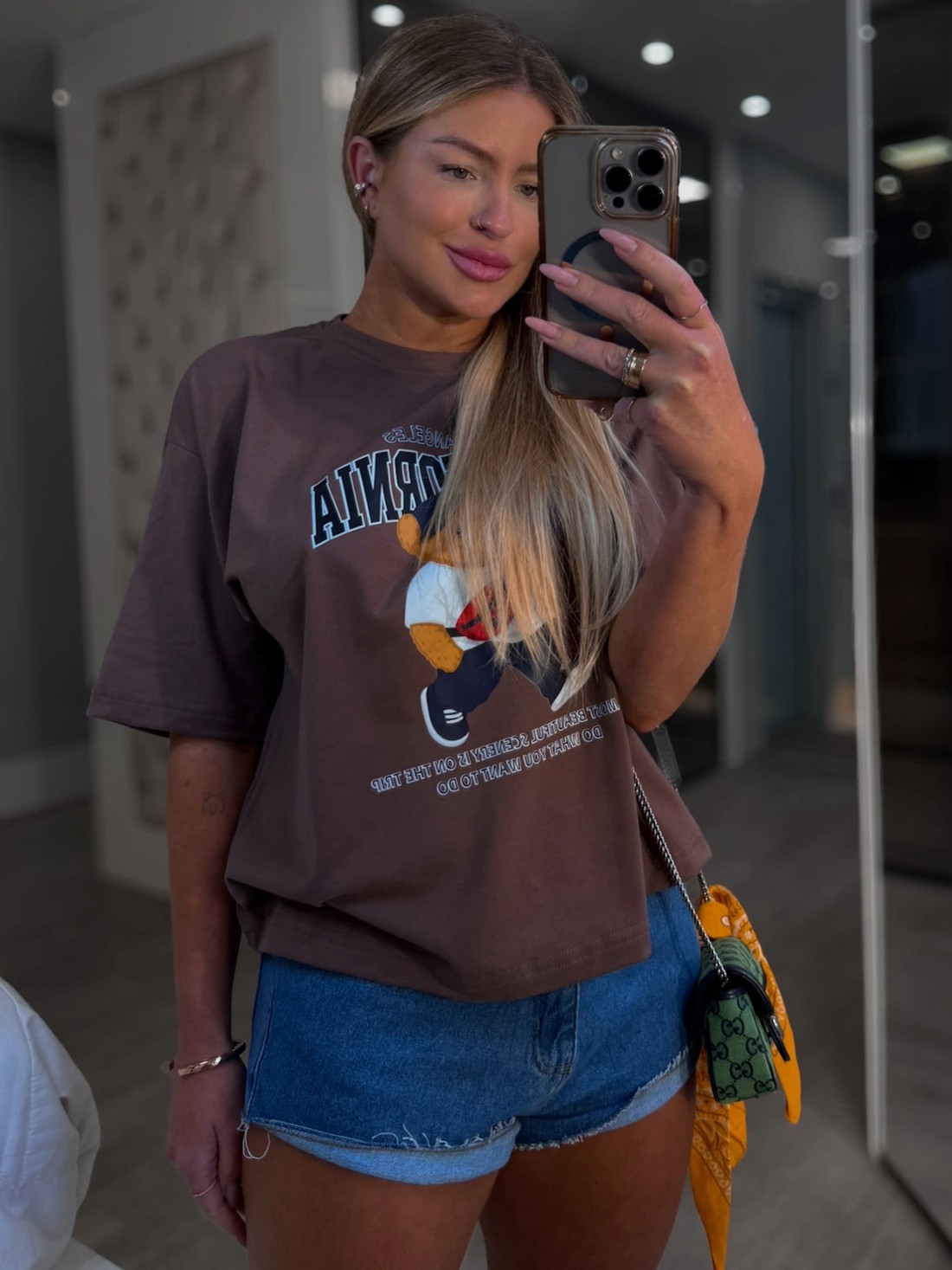 T-shirt moletinho Califórnia Bear