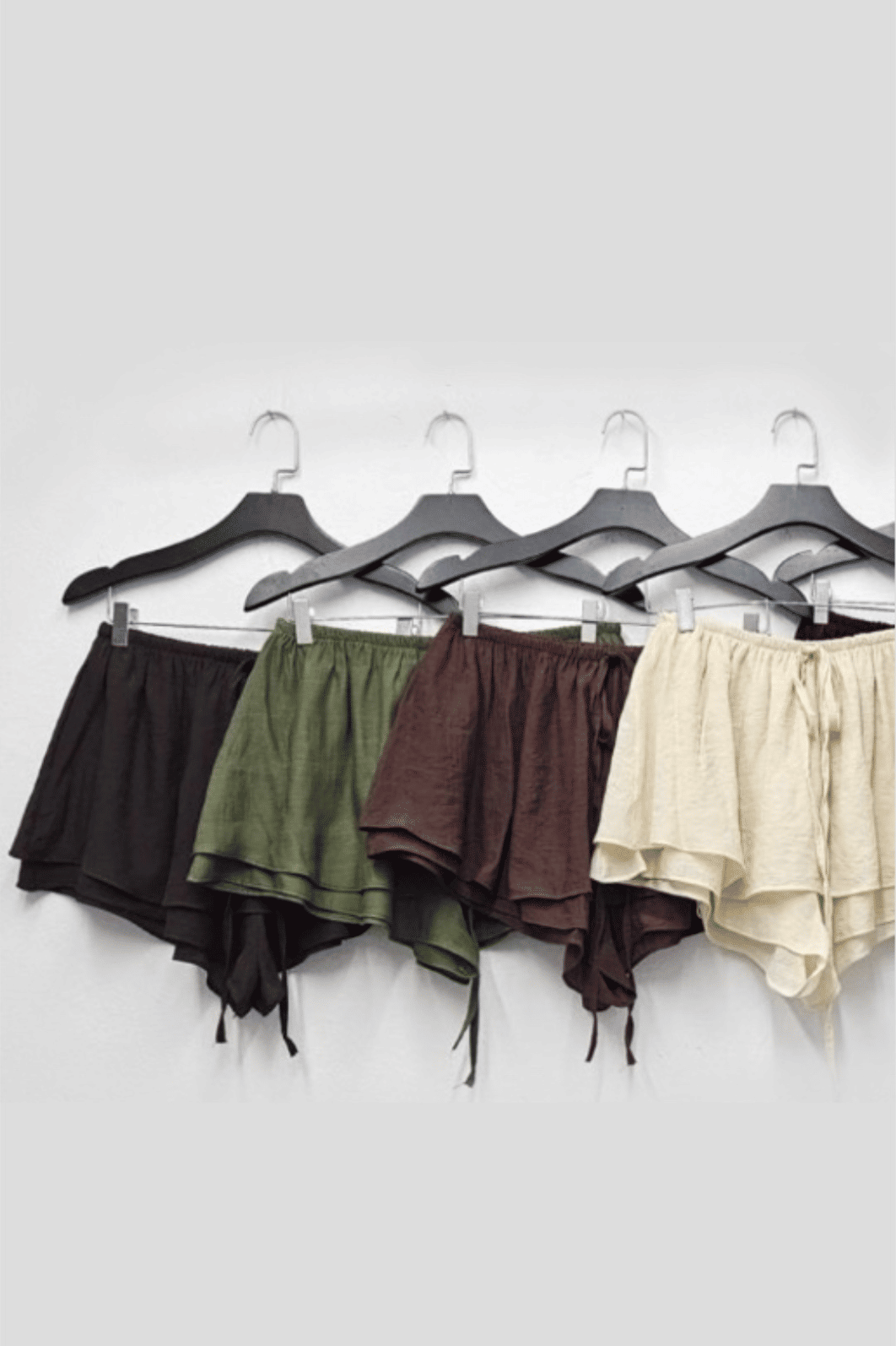 Short saia com babados Lilian Verde