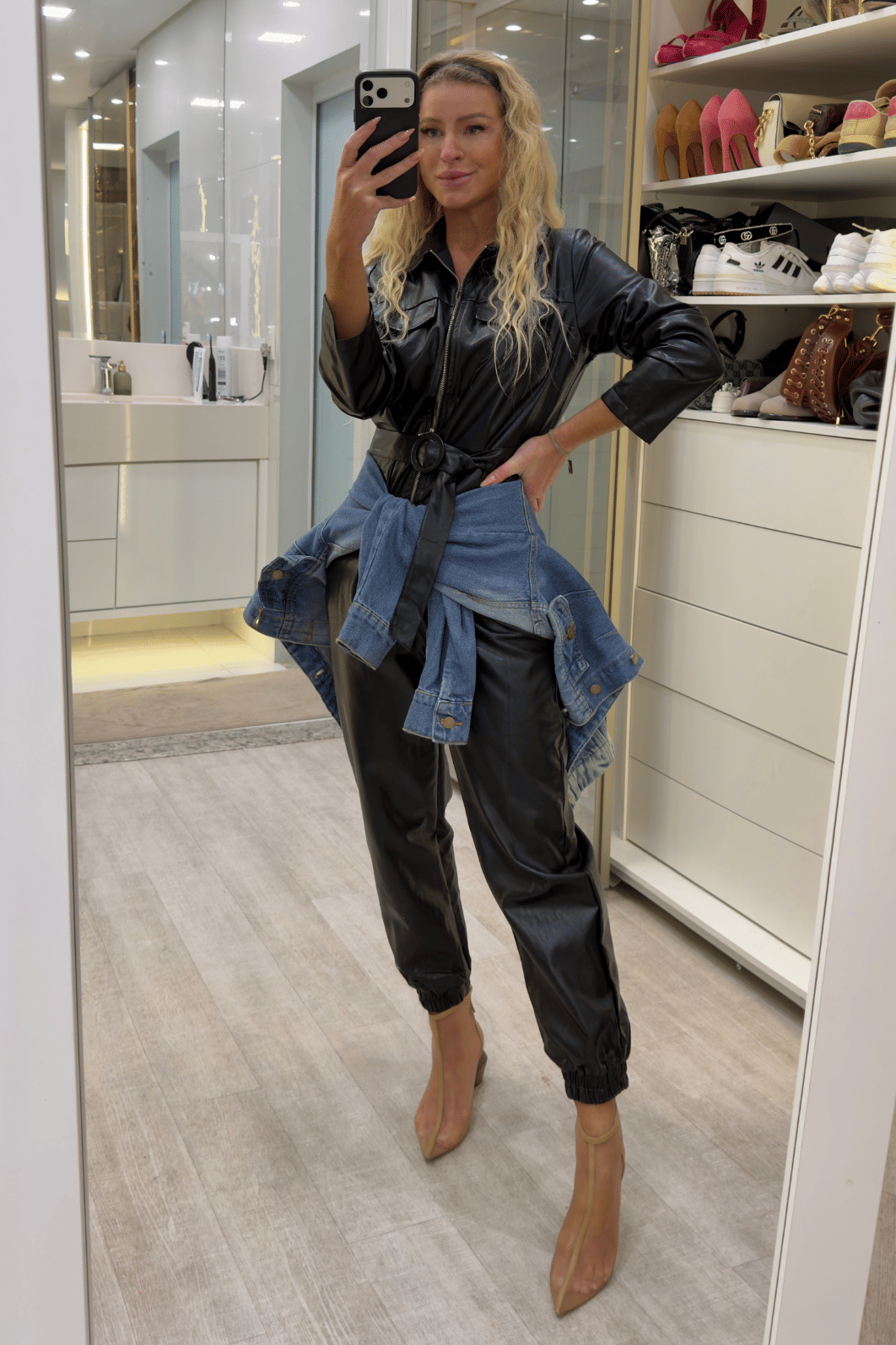 jaqueta jeans acinturada Bastille jaqueta jeans acinturada Bastille