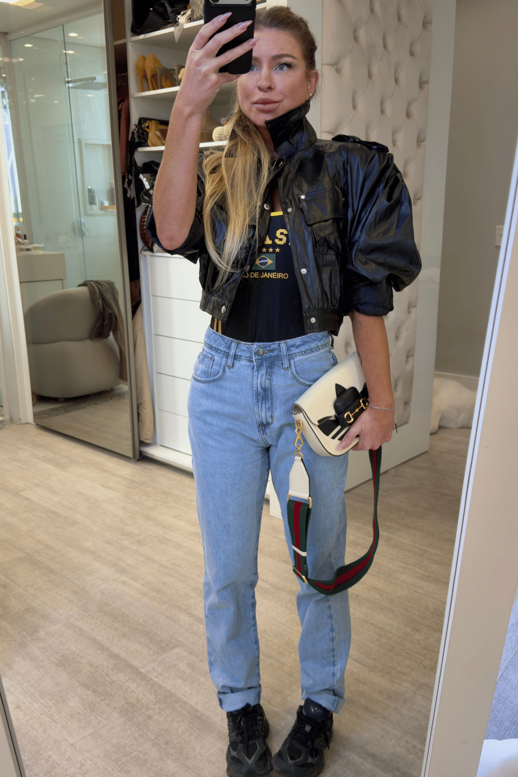 Calça jeans mom Adriana Calça jeans mom Adriana