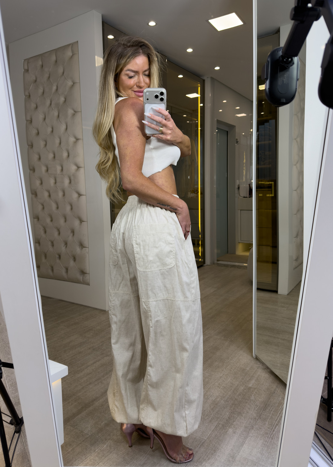 Calça em linho Aladim Calça em linho Aladim