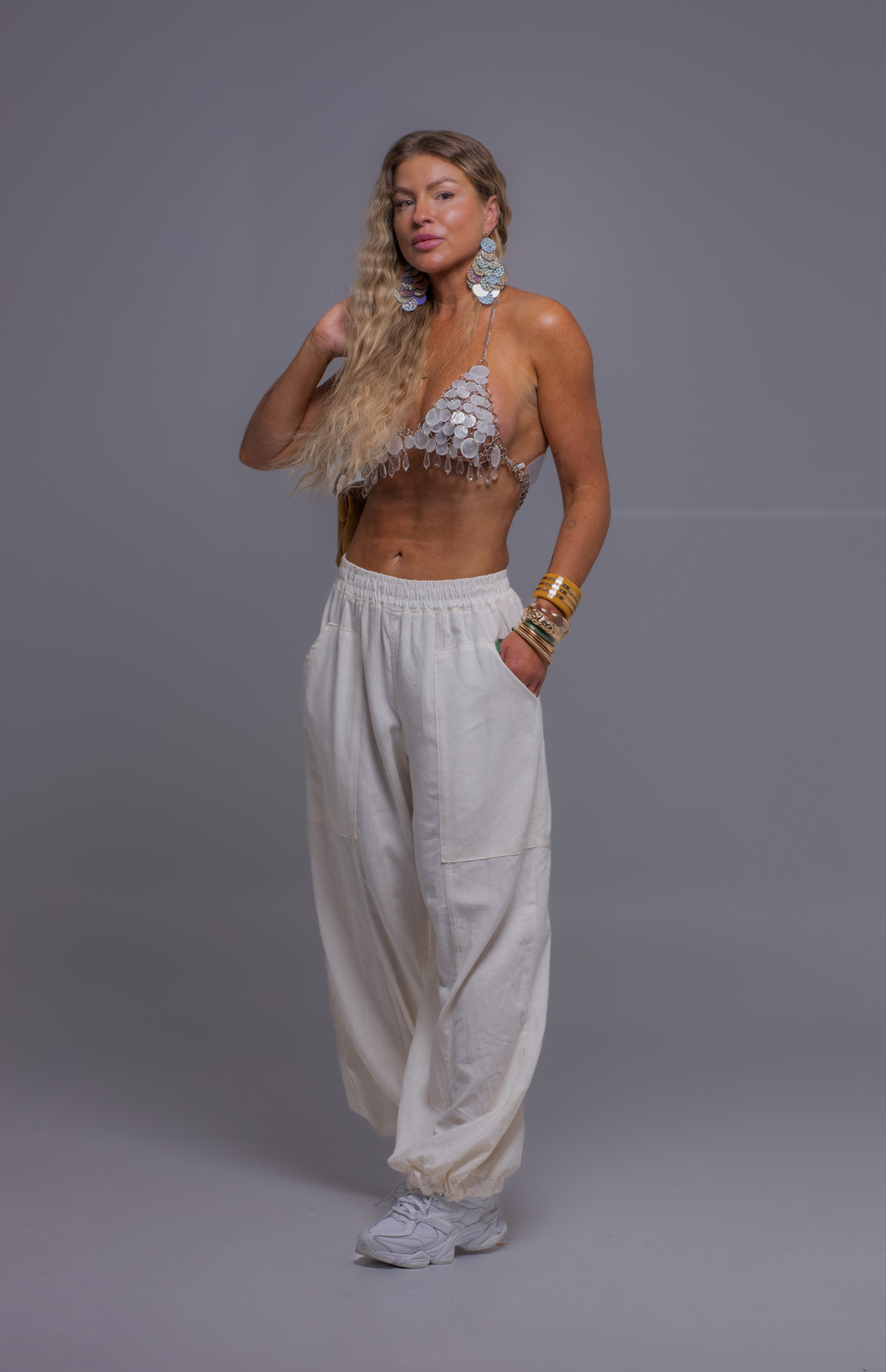 Top frente única de pedrarias Madrepérolas Top frente única de pedrarias Madrepérolas