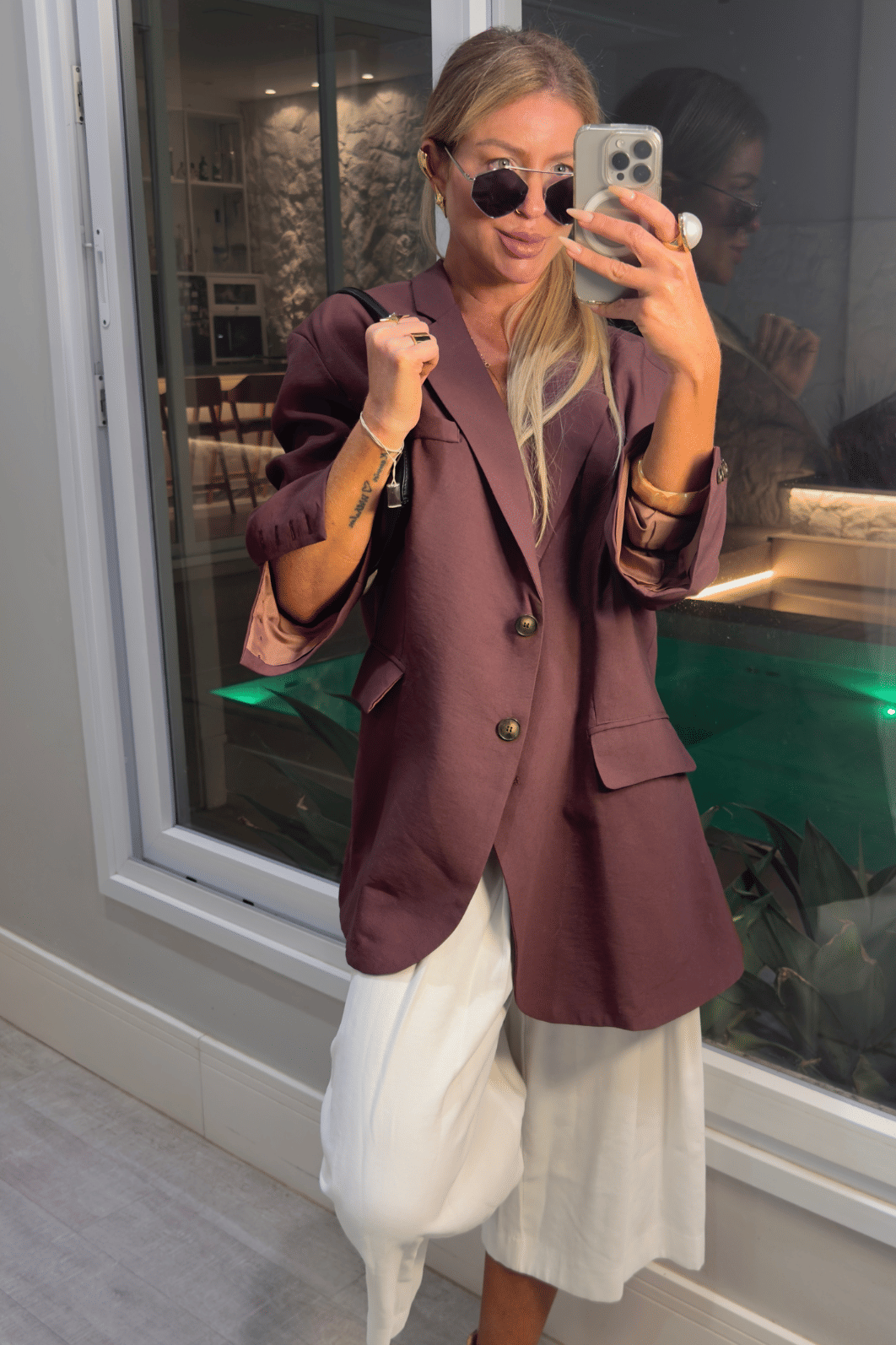 Blazer alfaiataria alongado over Muriel Blazer alfaiataria alongado over Muriel