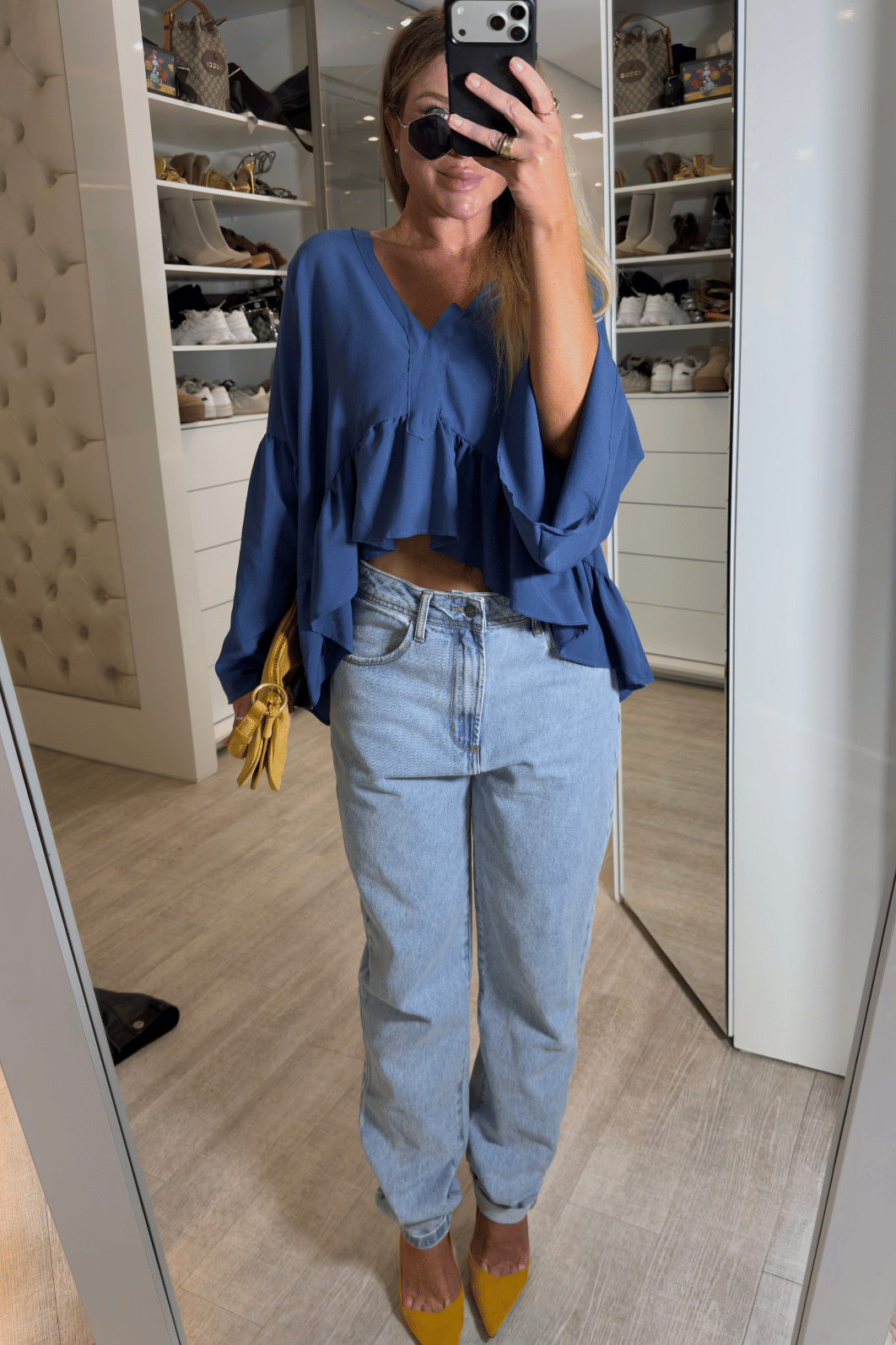Blusa bata manga longa Diana Blusa bata manga longa Diana