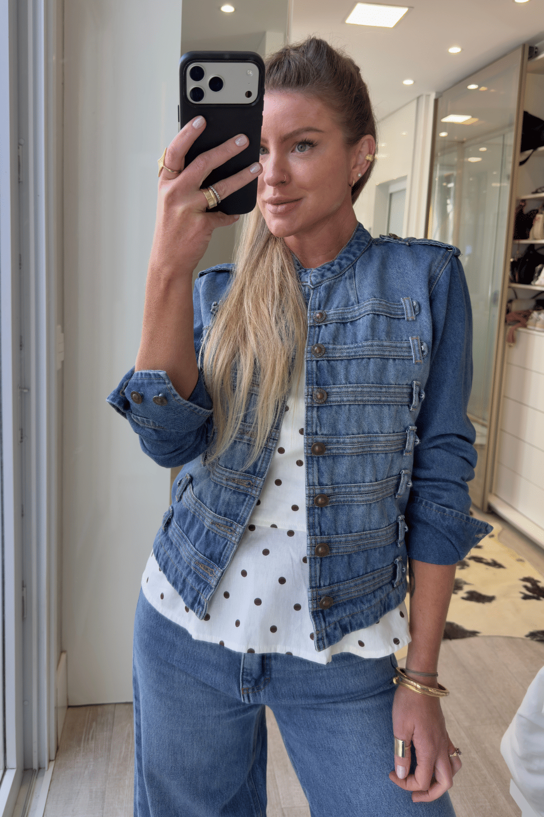 Jaqueta jeans Napoleão Vivian Jaqueta jeans Napoleão Vivian