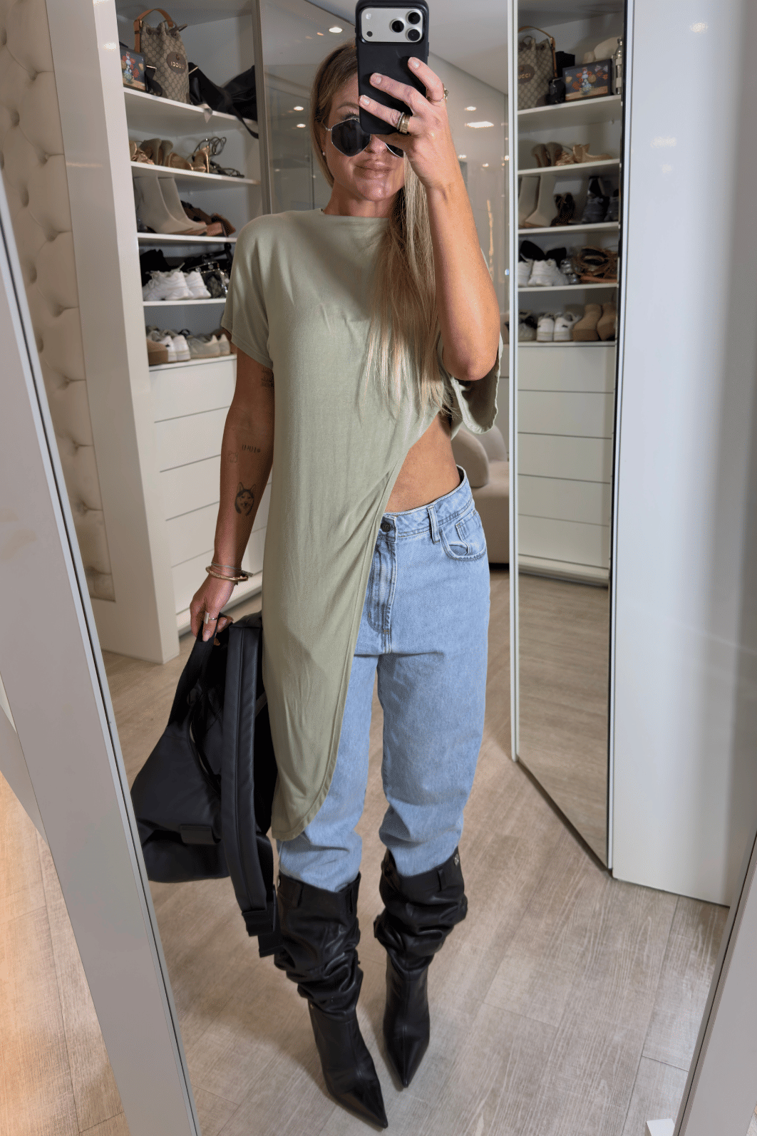 Blusa Assimétrica alongada Ziane Blusa Assimétrica alongada Ziane