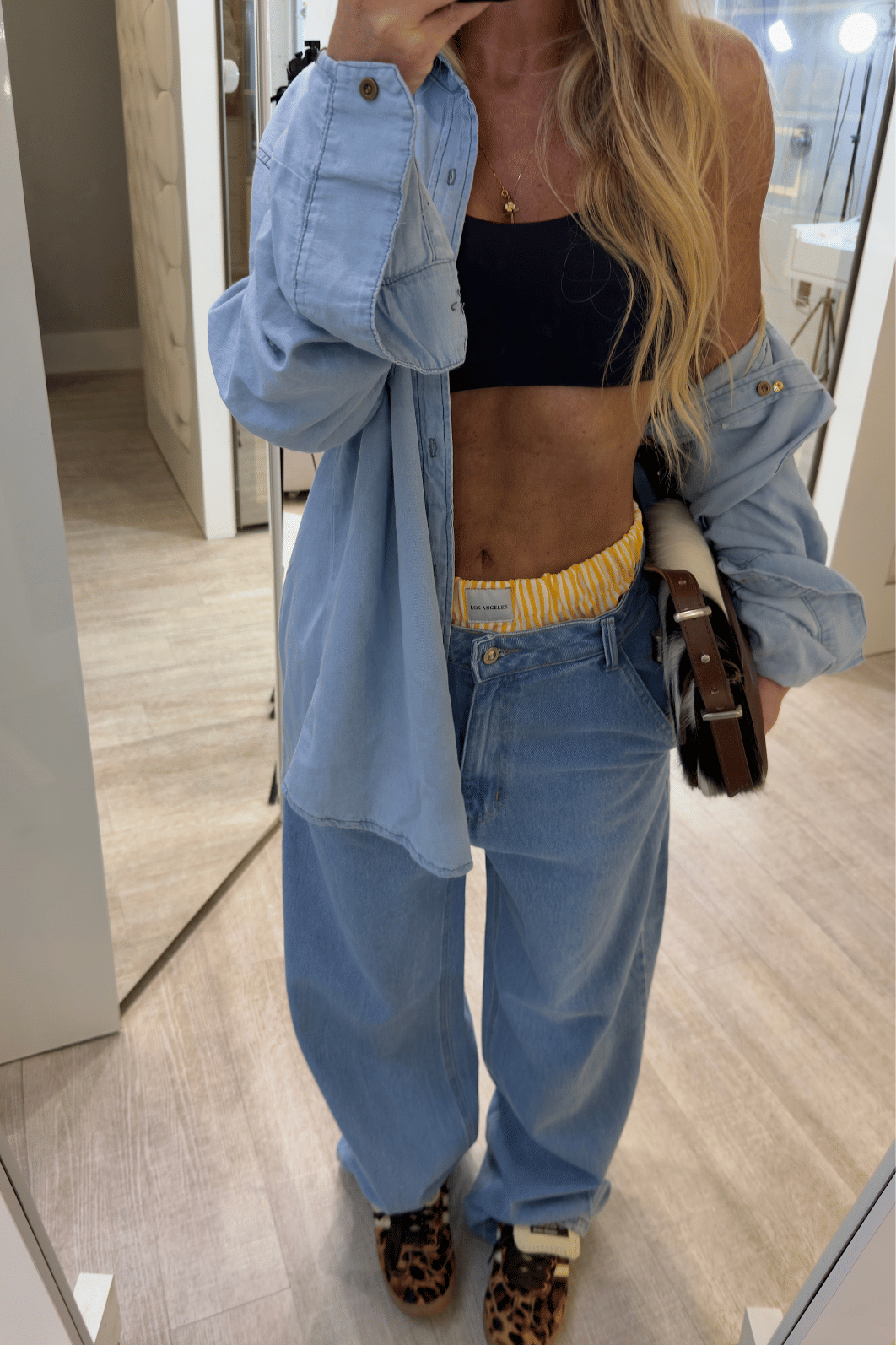 Camisa jeans alongada Dimitre Camisa jeans alongada Dimitre