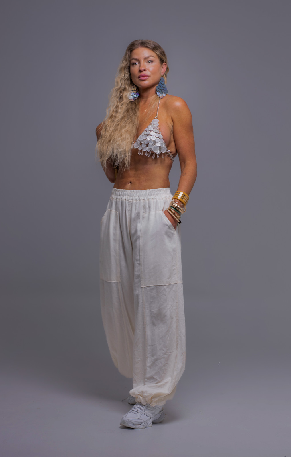 Top frente única de pedrarias Madrepérolas Top frente única de pedrarias Madrepérolas