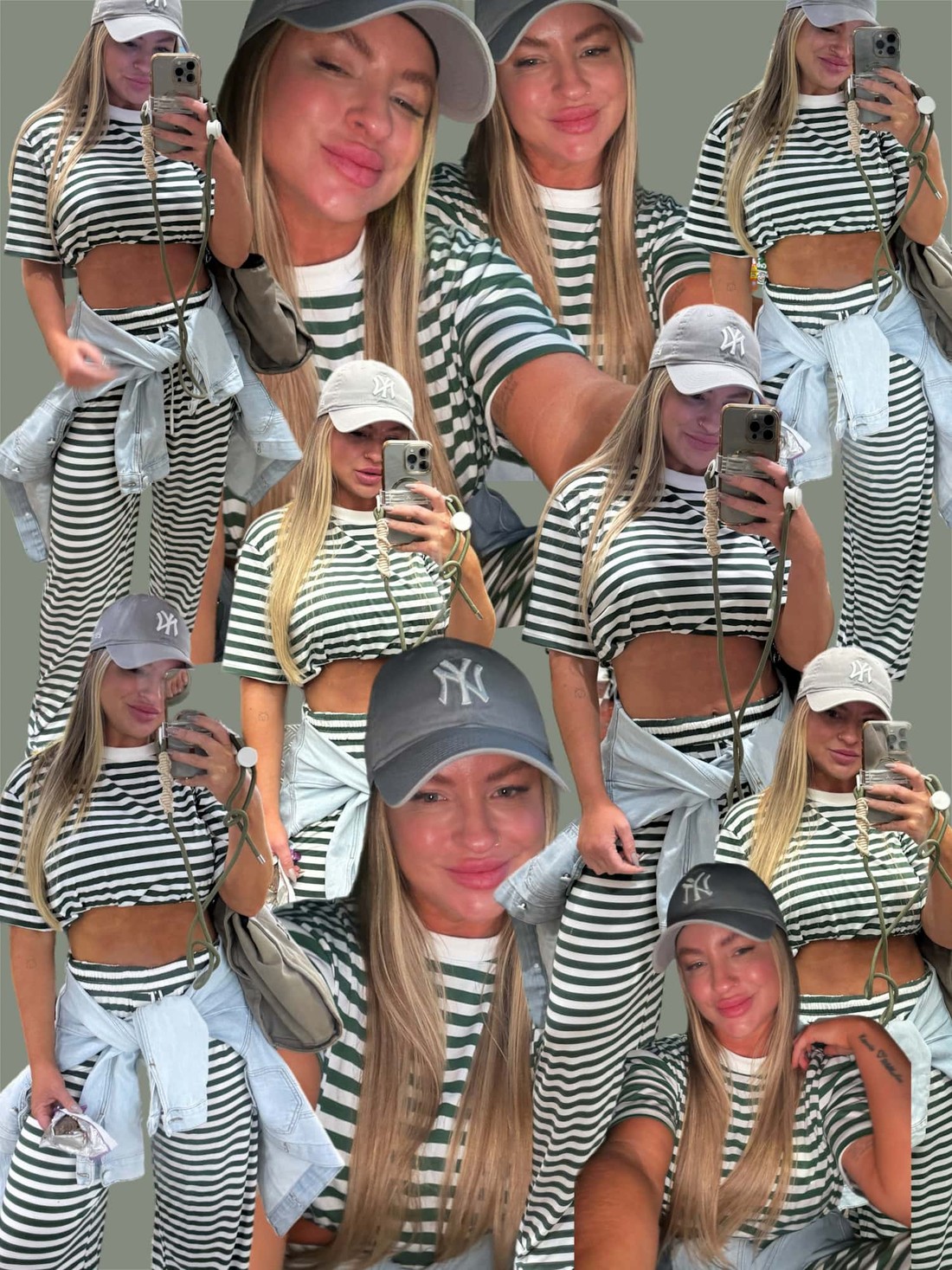 Camiseta alongada estampa listras Najila Camiseta alongada estampa listras Najila