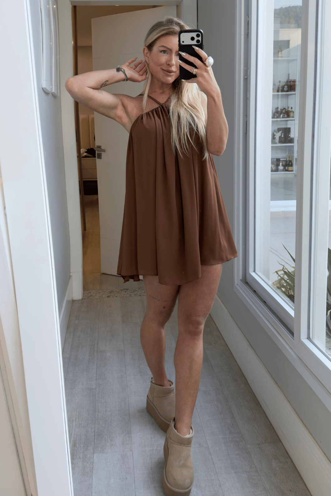 Vestido curto solto Elisabeth Vestido curto solto Elisabeth