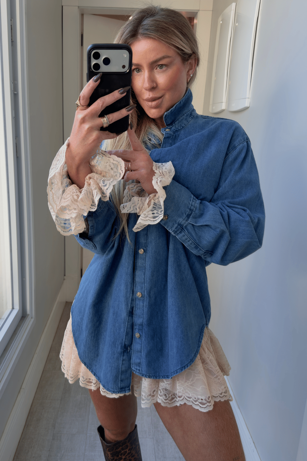 camisa jeans Over Lizandra camisa jeans Over Lizandra