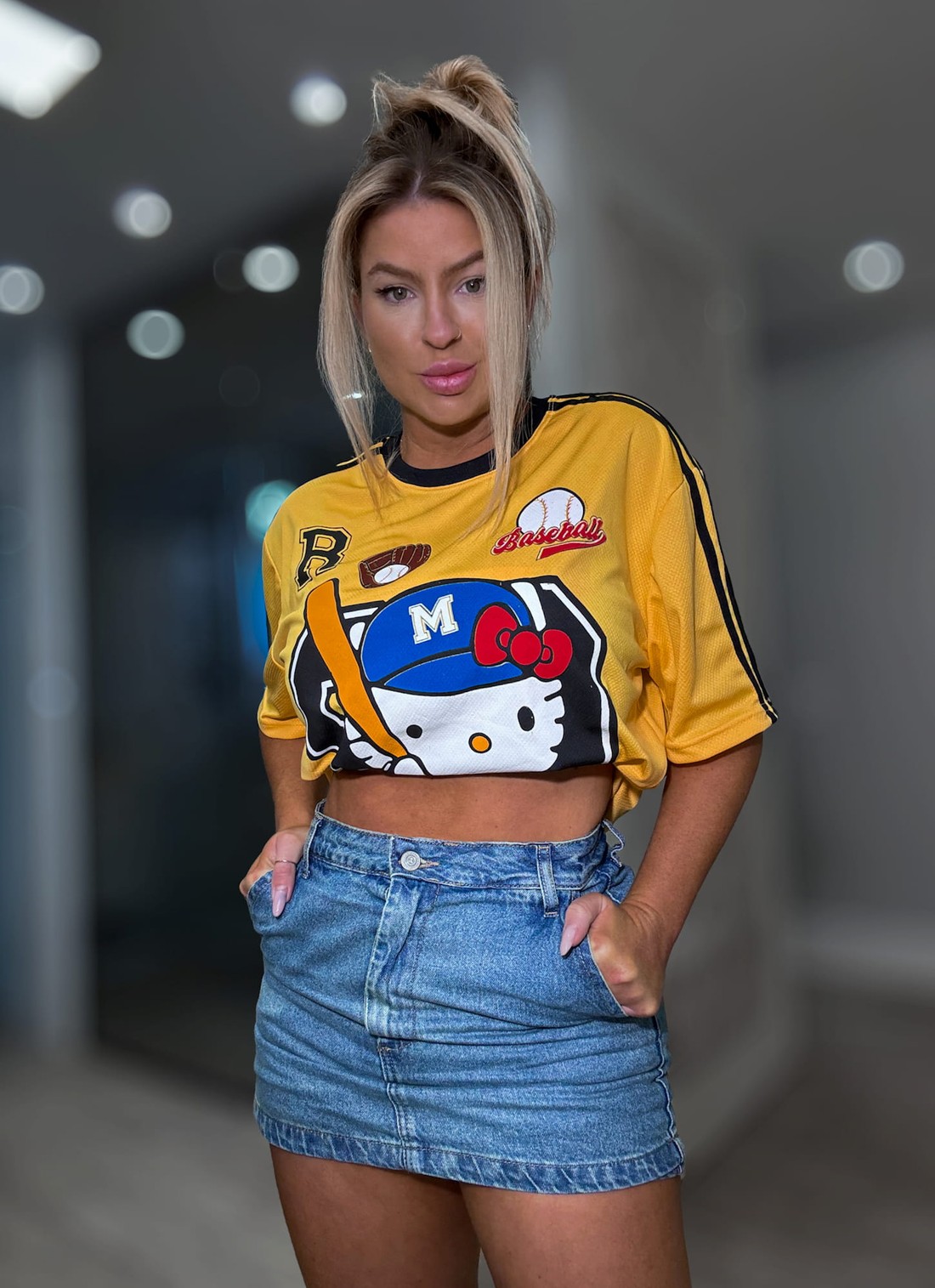 Short saia jeans Katherine Short saia jeans Katherine