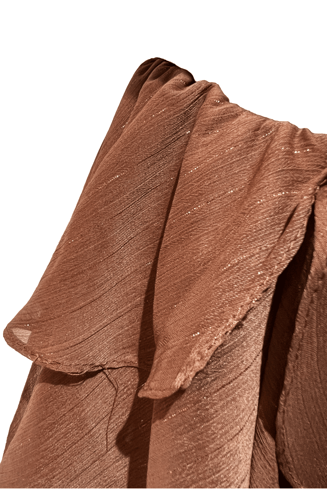 Saia curta com babados em camadas Ester