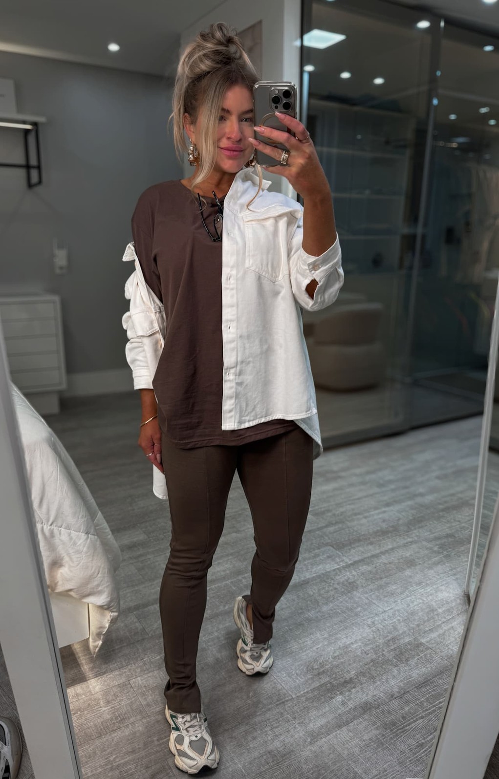 Calça legging com detalhes em costura Ava Calça legging com detalhes em costura Ava