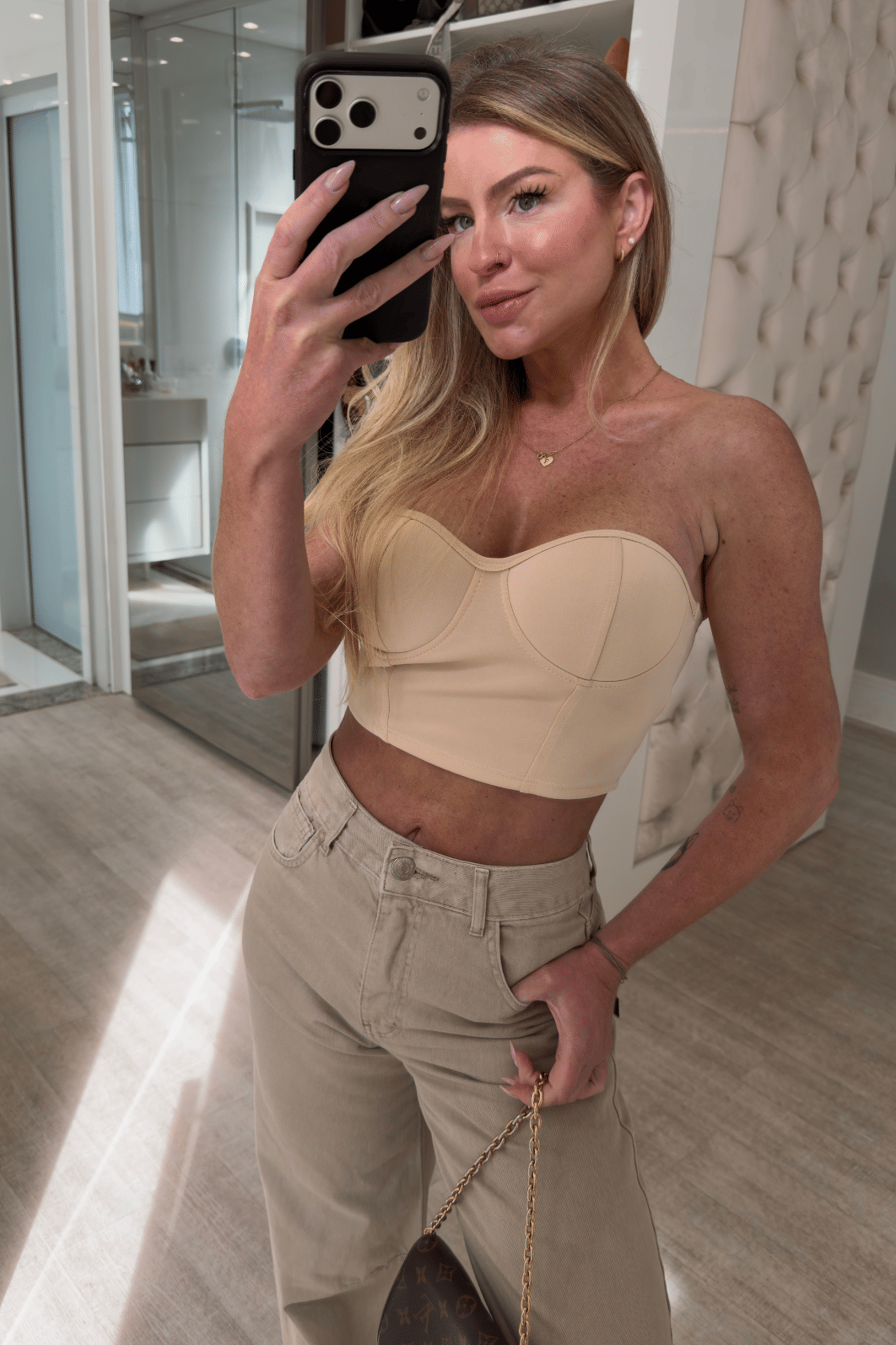 cropped corset com bojo Alana
