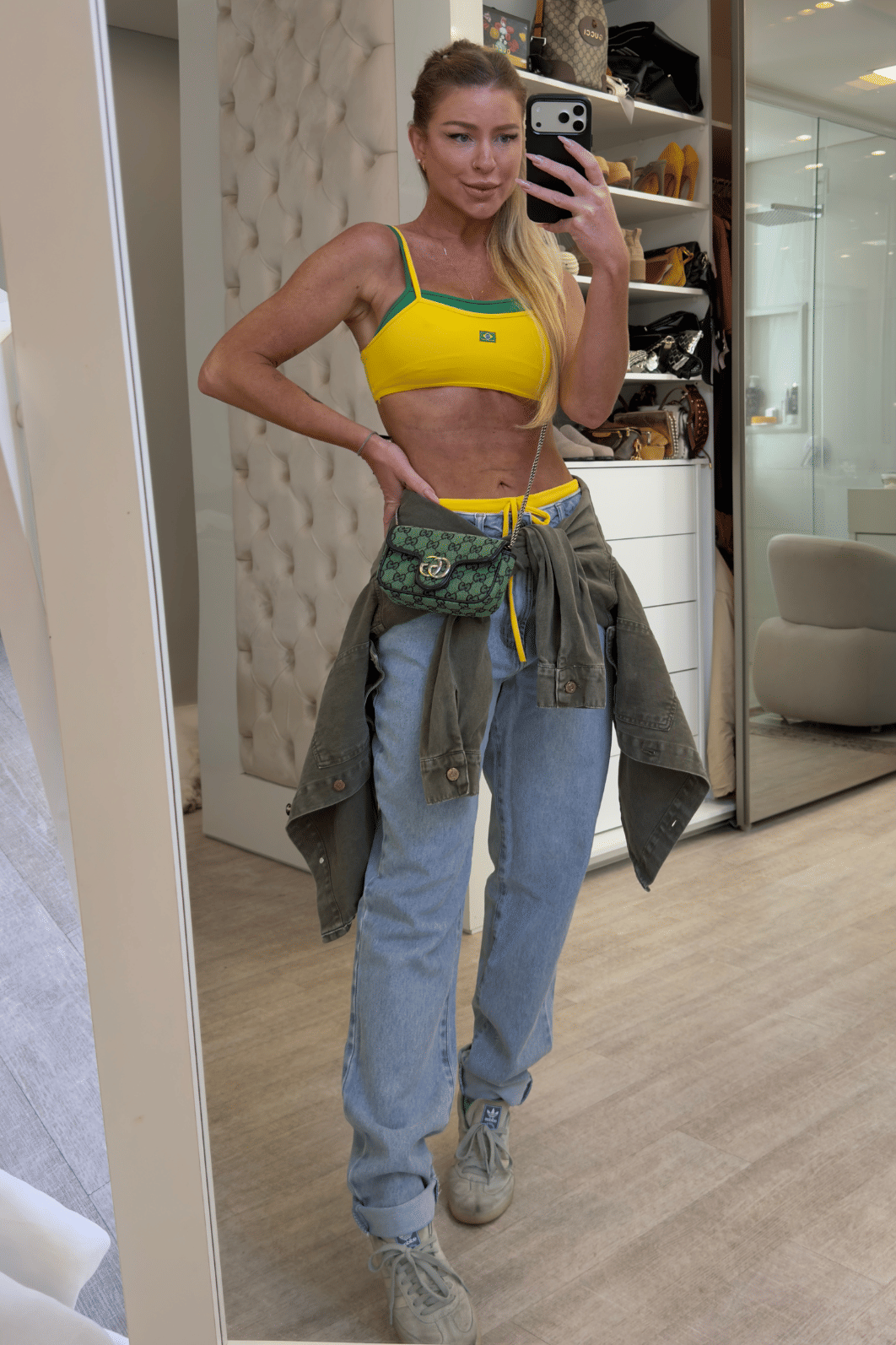 Conjunto hot pants Brasil Conjunto hot pants Brasil