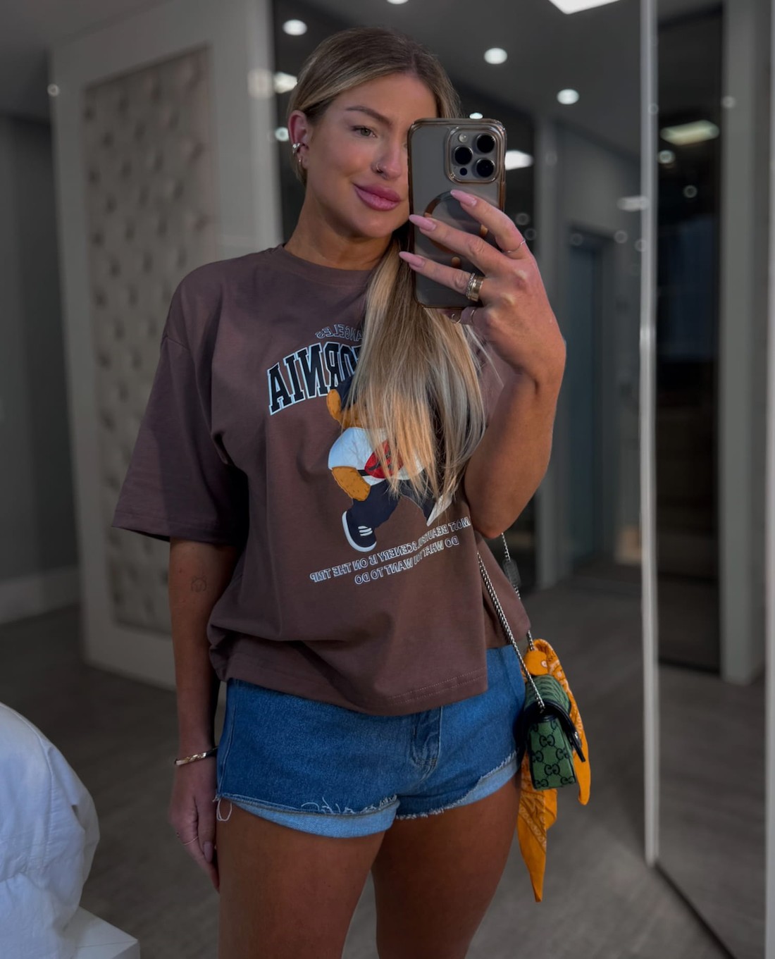 T-shirt moletinho Califórnia Bear