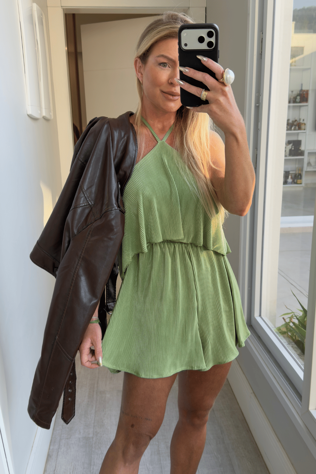 Macacão curto plissado Carol Macacão curto plissado Carol