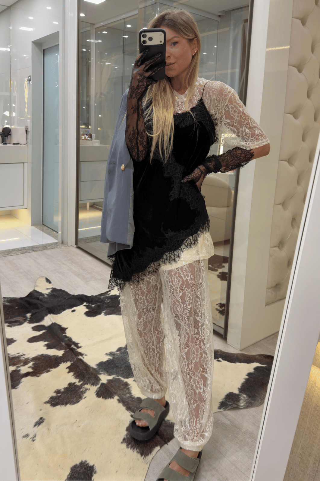Calça Aladim em renda Bárbara Calça Aladim em renda Bárbara