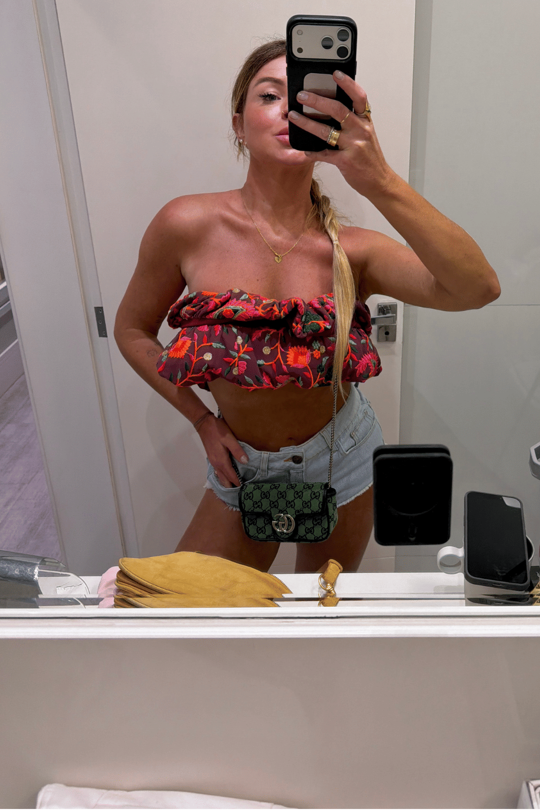 Cropped balonê com bordado Atena Cropped balonê com bordado Atena