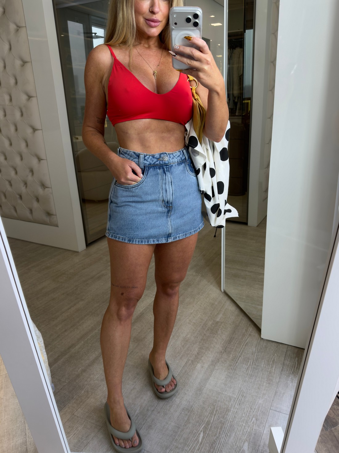 Short saia jeans swankie