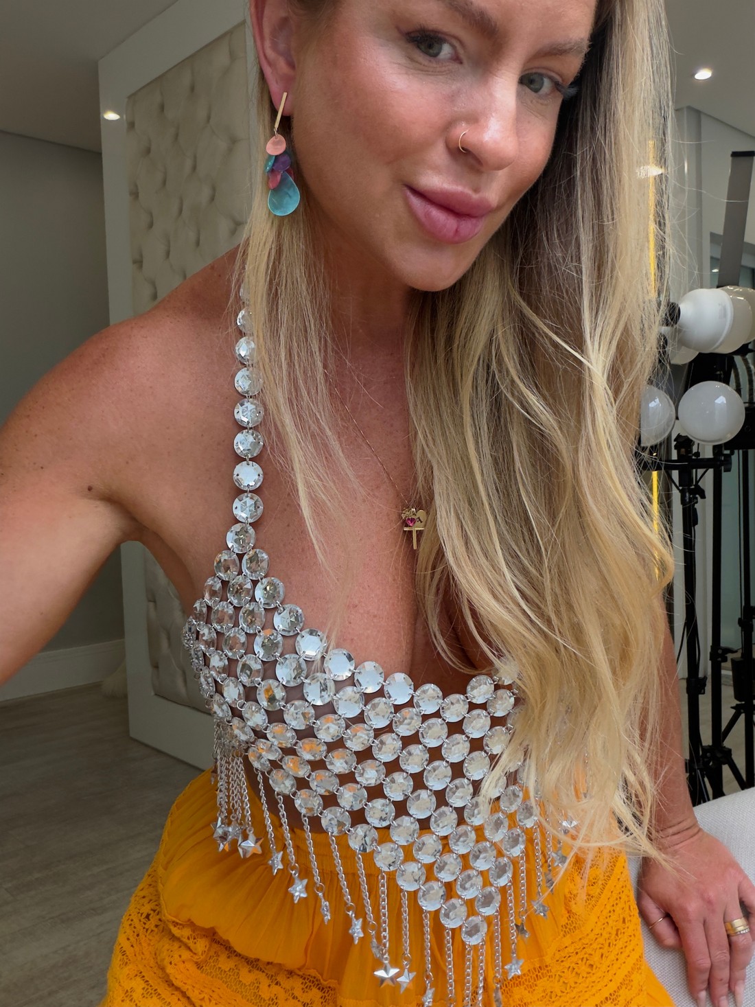 Brinco madrepérola Bicolor