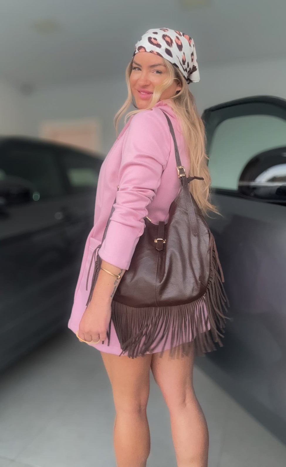 Bolsa em couro com franjas Julieta Bolsa em couro com franjas Julieta